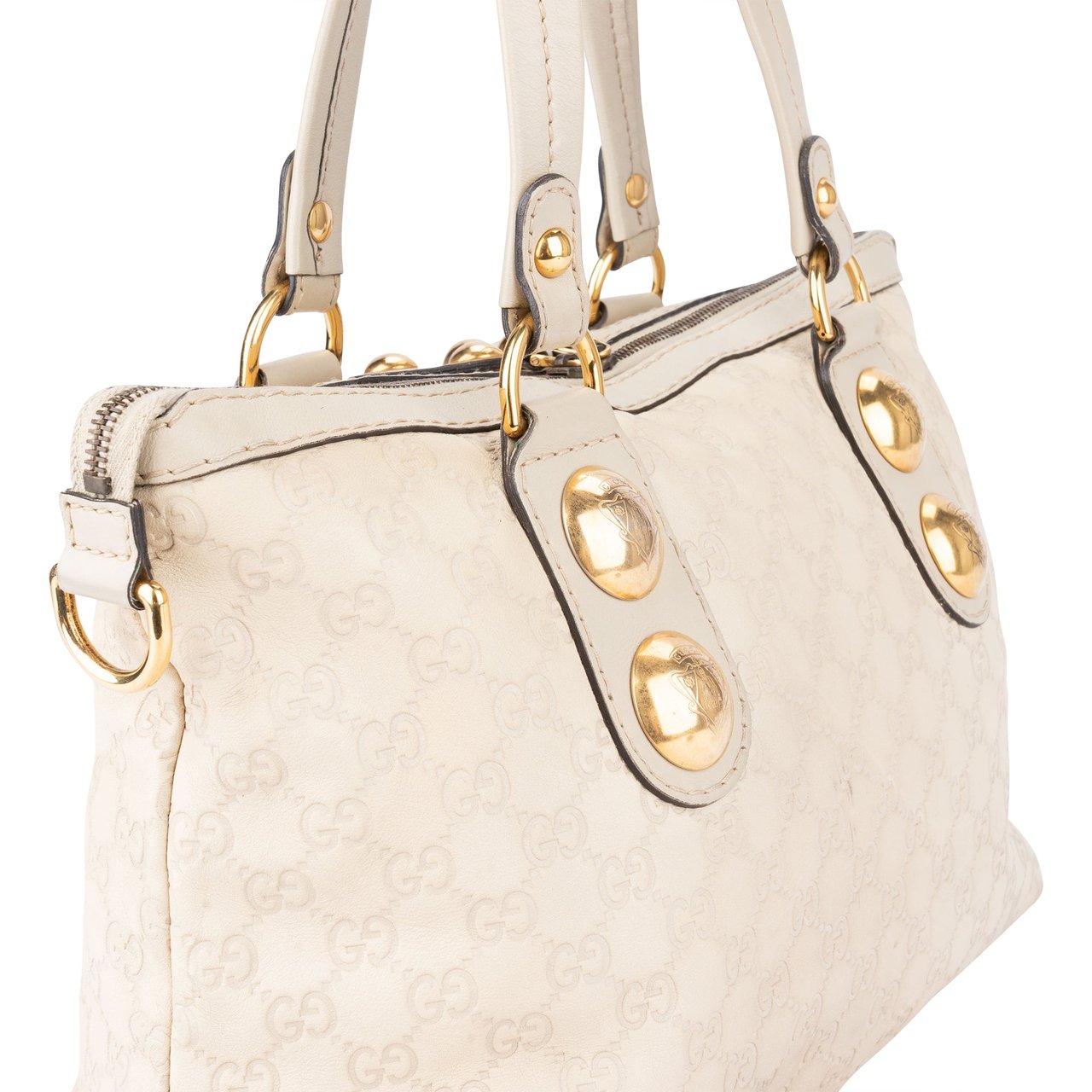 Gucci Gucci Leather GG Monogram Handbag Divers