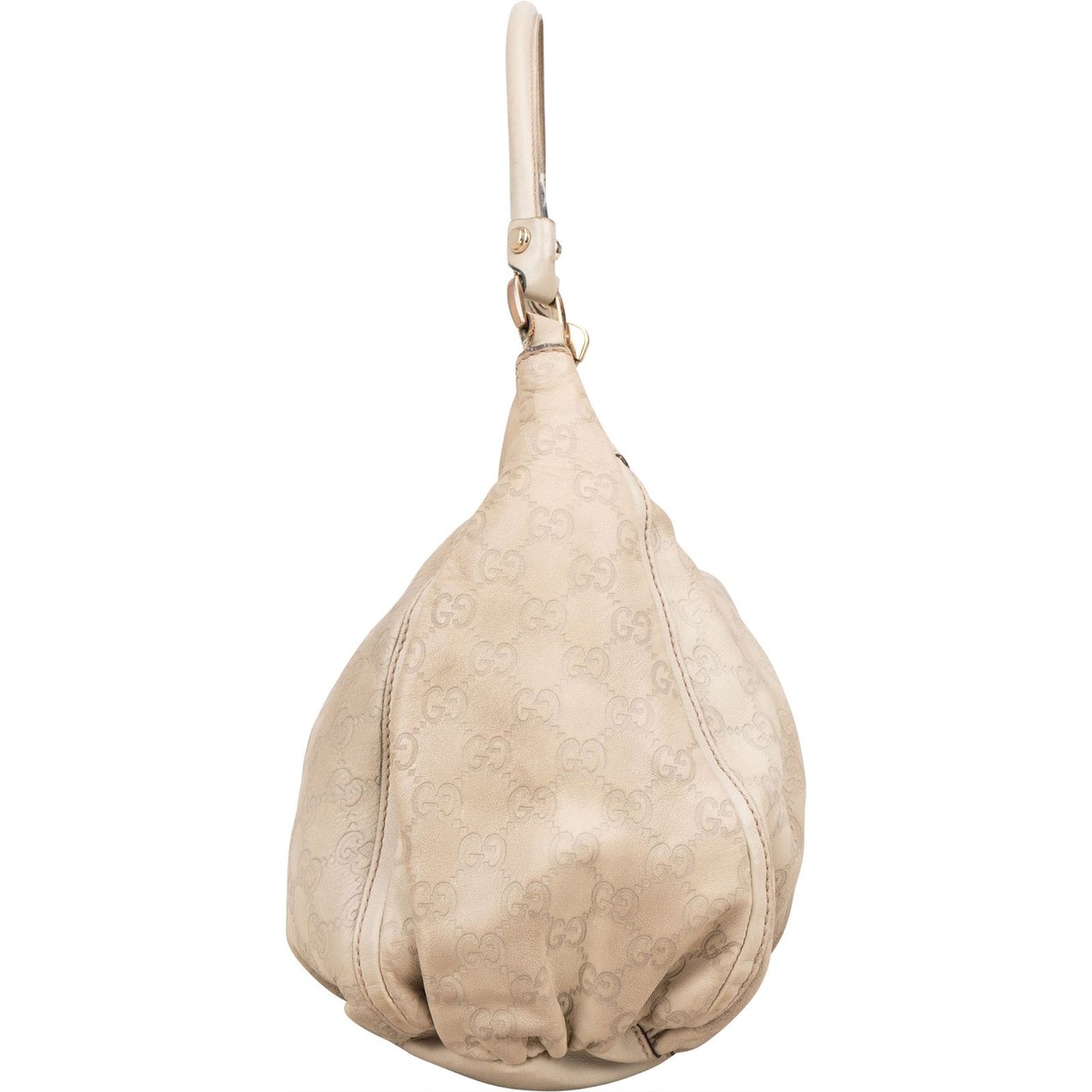 Gucci Gucci GG Leather Abbey Handbag Wit