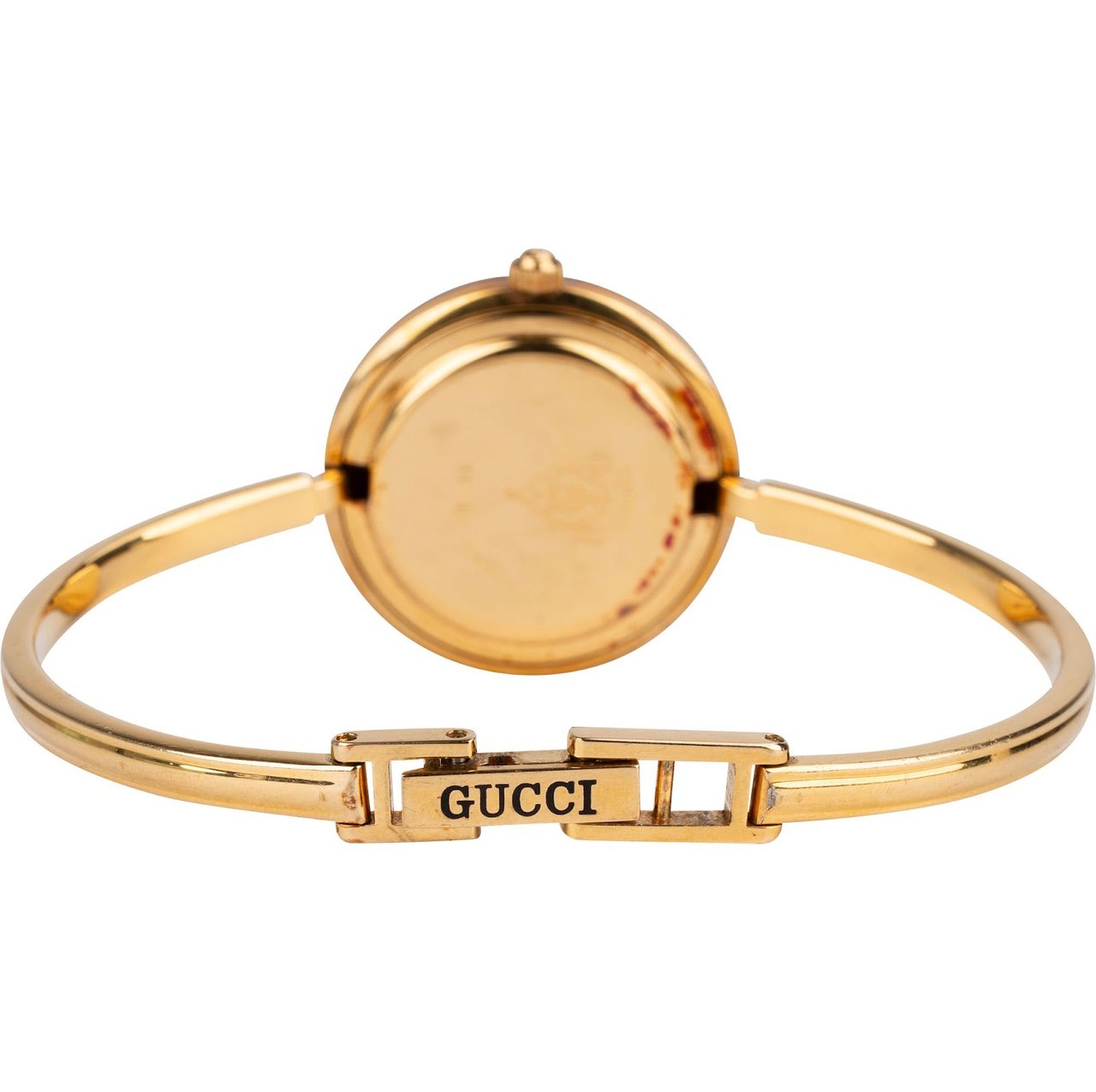 Gucci Gucci Gold Tone Change Bezel 11/12 Women Watch Goud