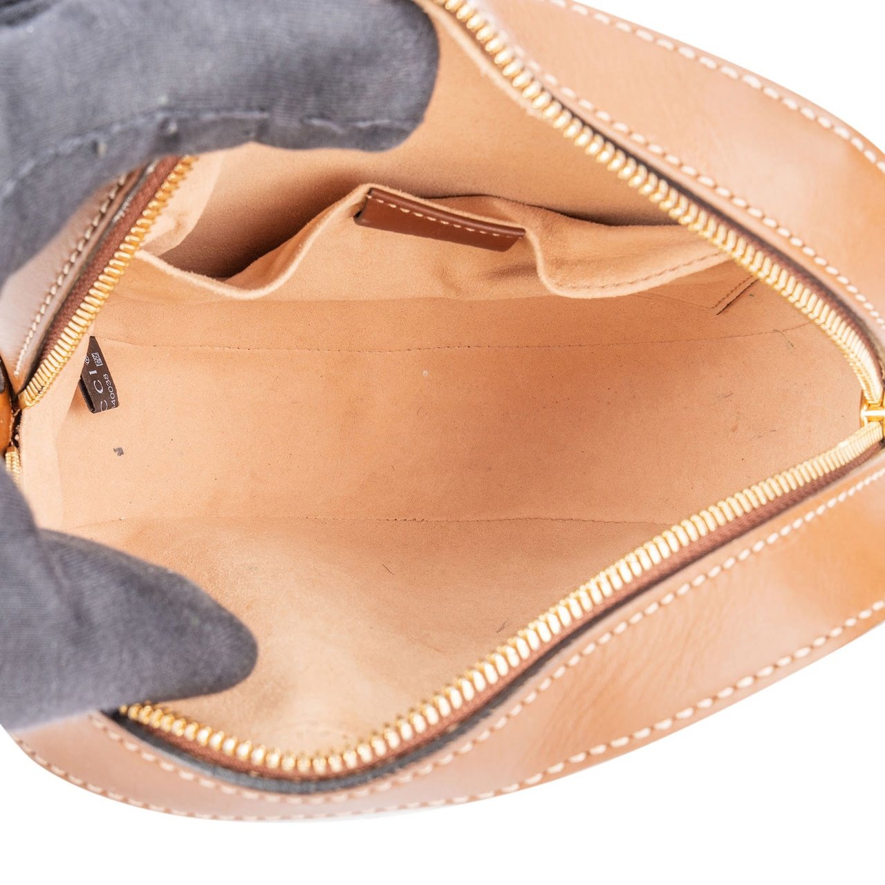 Gucci Gucci Monogram GG Supreme Floral Embroidered Chain Crossbody Bag Beige