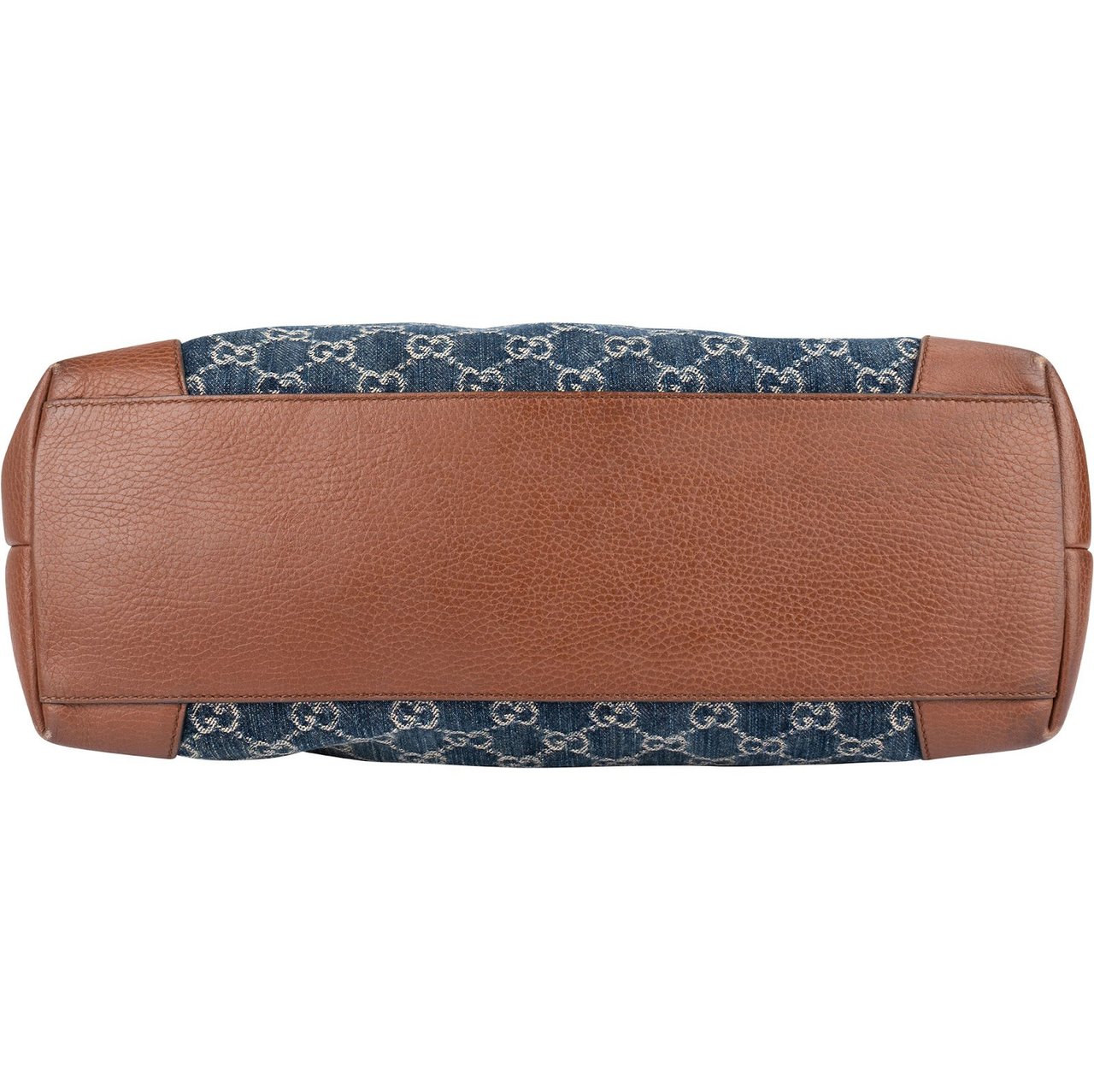 Gucci Gucci Monogram Denim GG Tote Shoulder Bag Blauw