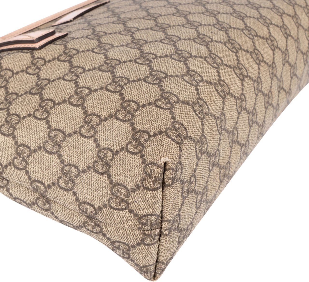 Gucci Gucci Monogram GG Supreme Small Tote Shoulder Bag Beige