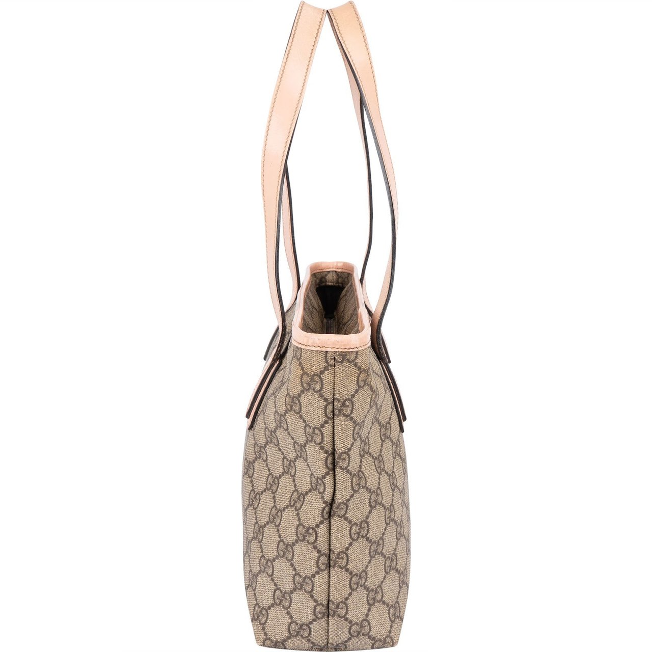 Gucci Gucci Monogram GG Supreme Small Tote Shoulder Bag Beige