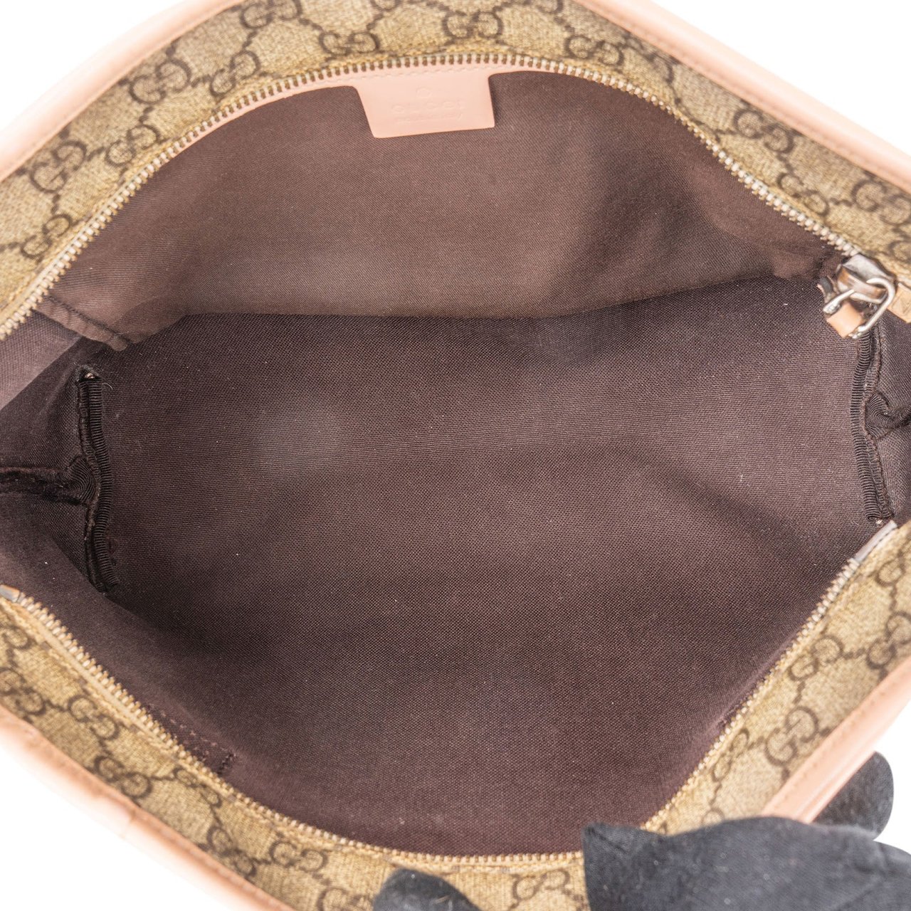 Gucci Gucci Monogram GG Supreme Small Tote Shoulder Bag Beige