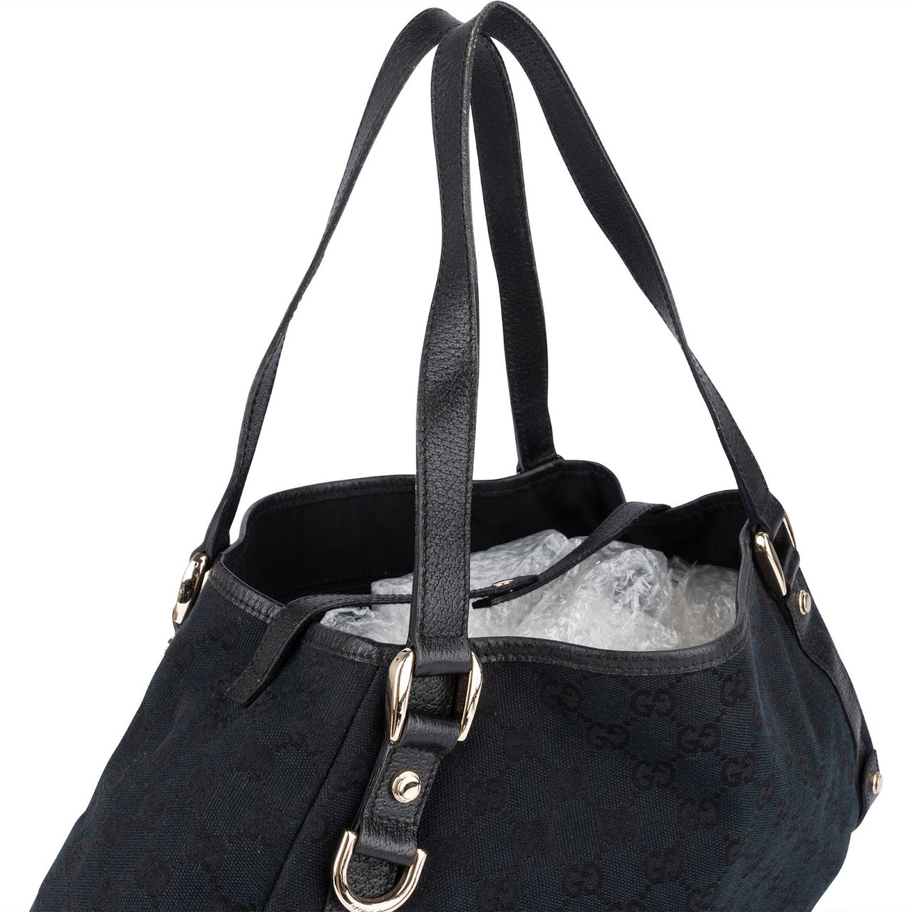 Gucci Gucci Monogram GG Abbey Shoulder Bag Zwart