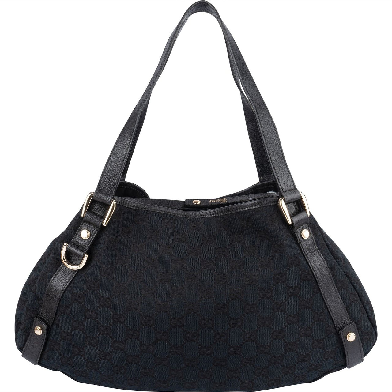 Gucci Gucci Monogram GG Abbey Shoulder Bag Zwart