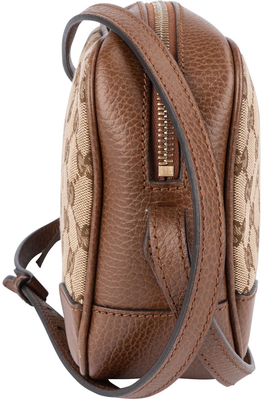 Gucci Gucci Monogram GG Bree Crossbody Bag Beige