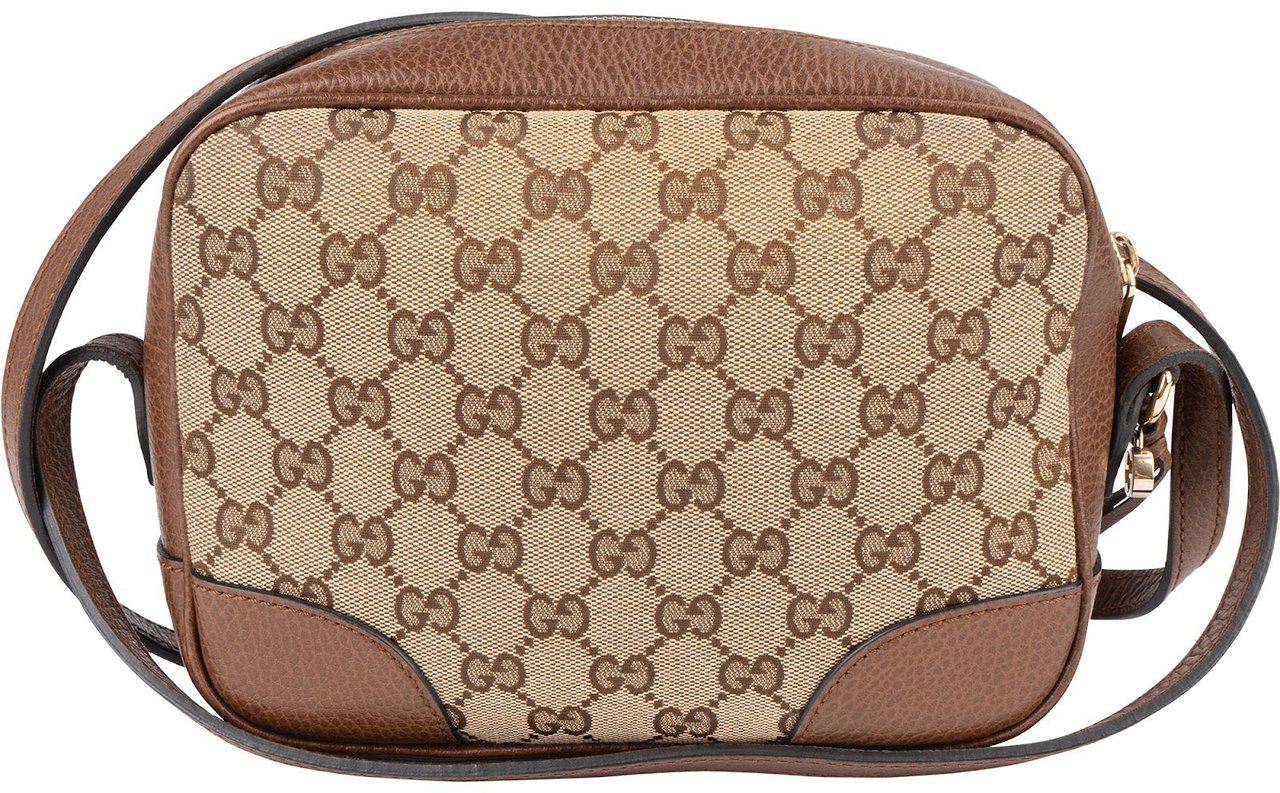 Gucci Gucci Monogram GG Bree Crossbody Bag Beige