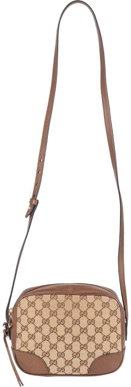 Gucci Gucci Monogram GG Bree Crossbody Bag Beige