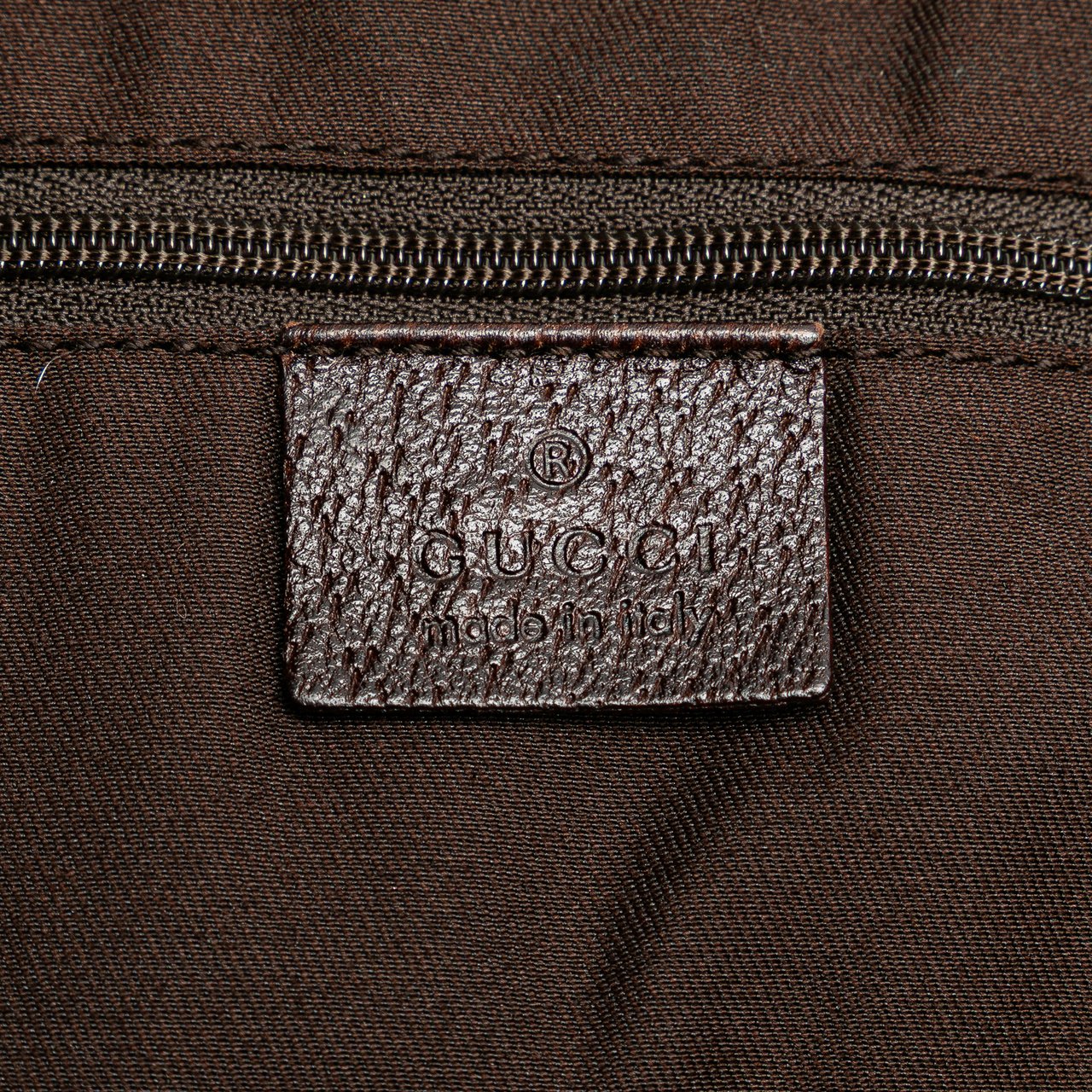 Gucci GG Canvas Abbey D Ring Pocket Tote Bruin