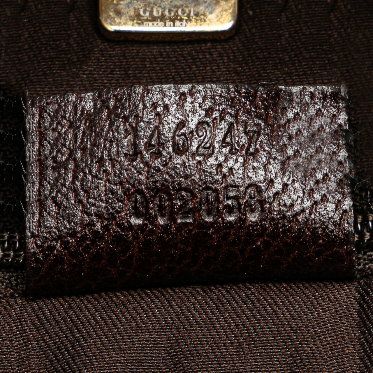 Gucci GG Canvas Abbey D Ring Pocket Tote Bruin