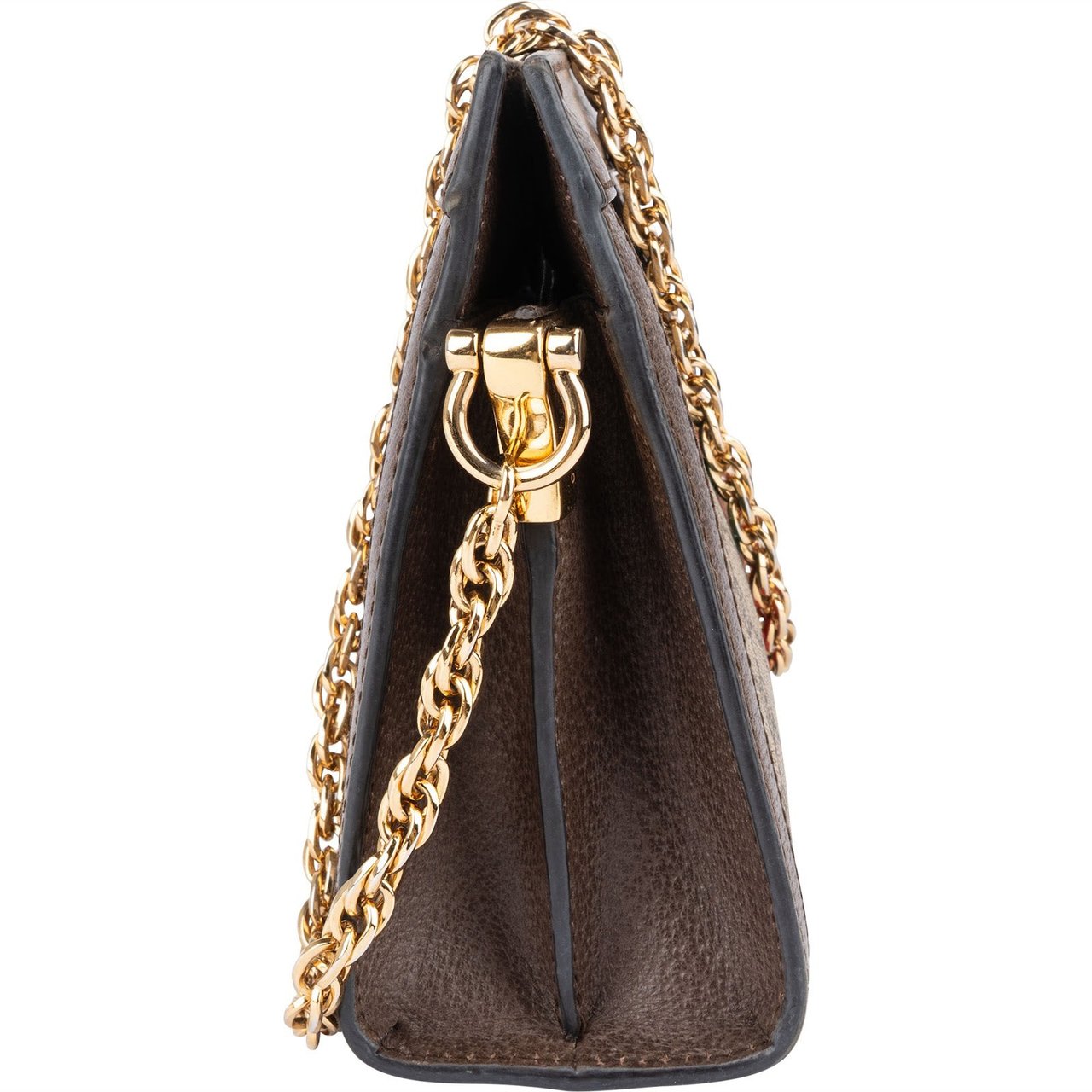 Gucci Gucci Monogram GG Supreme Ophidia Sherry Line Chain Crossbody Bag Bruin