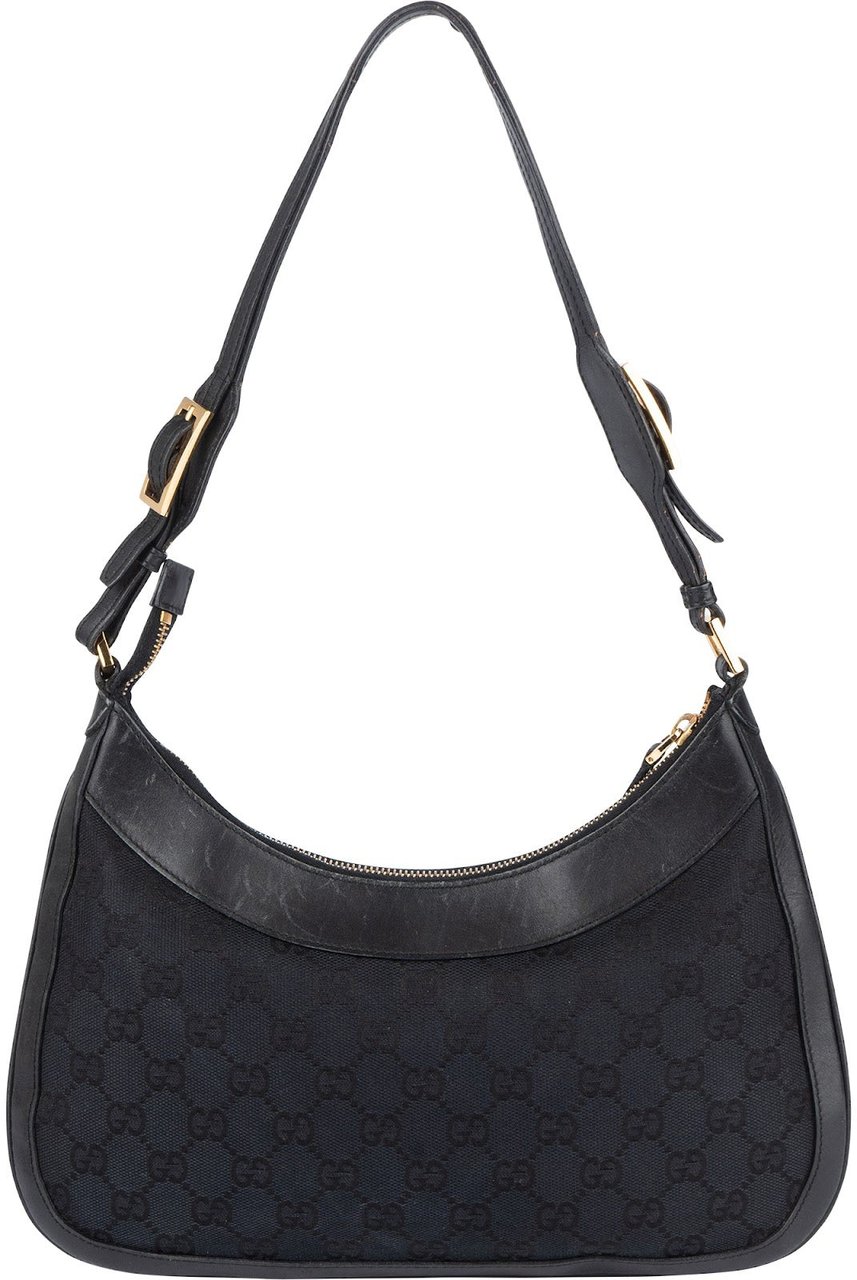 Gucci Gucci Monogram GG  Jackie Shoulder Bag Zwart