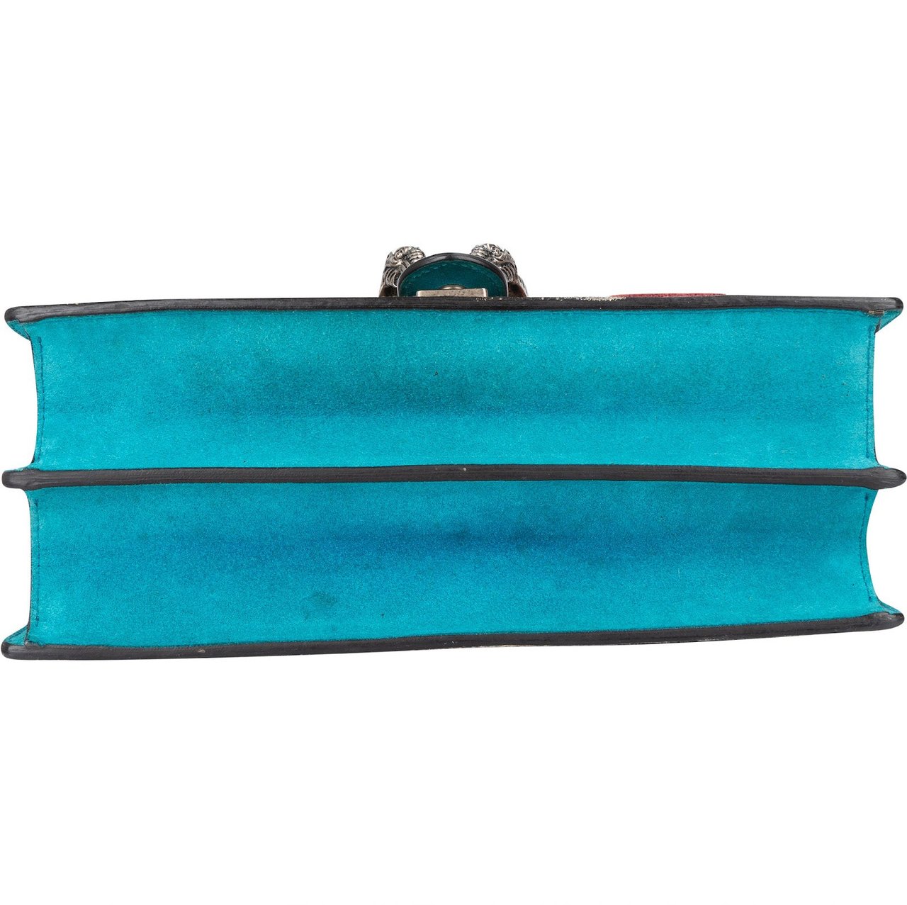 Gucci Gucci Monogram GG Supreme Floral and Snake Embroided Dionysus Shoulder Bag Blauw