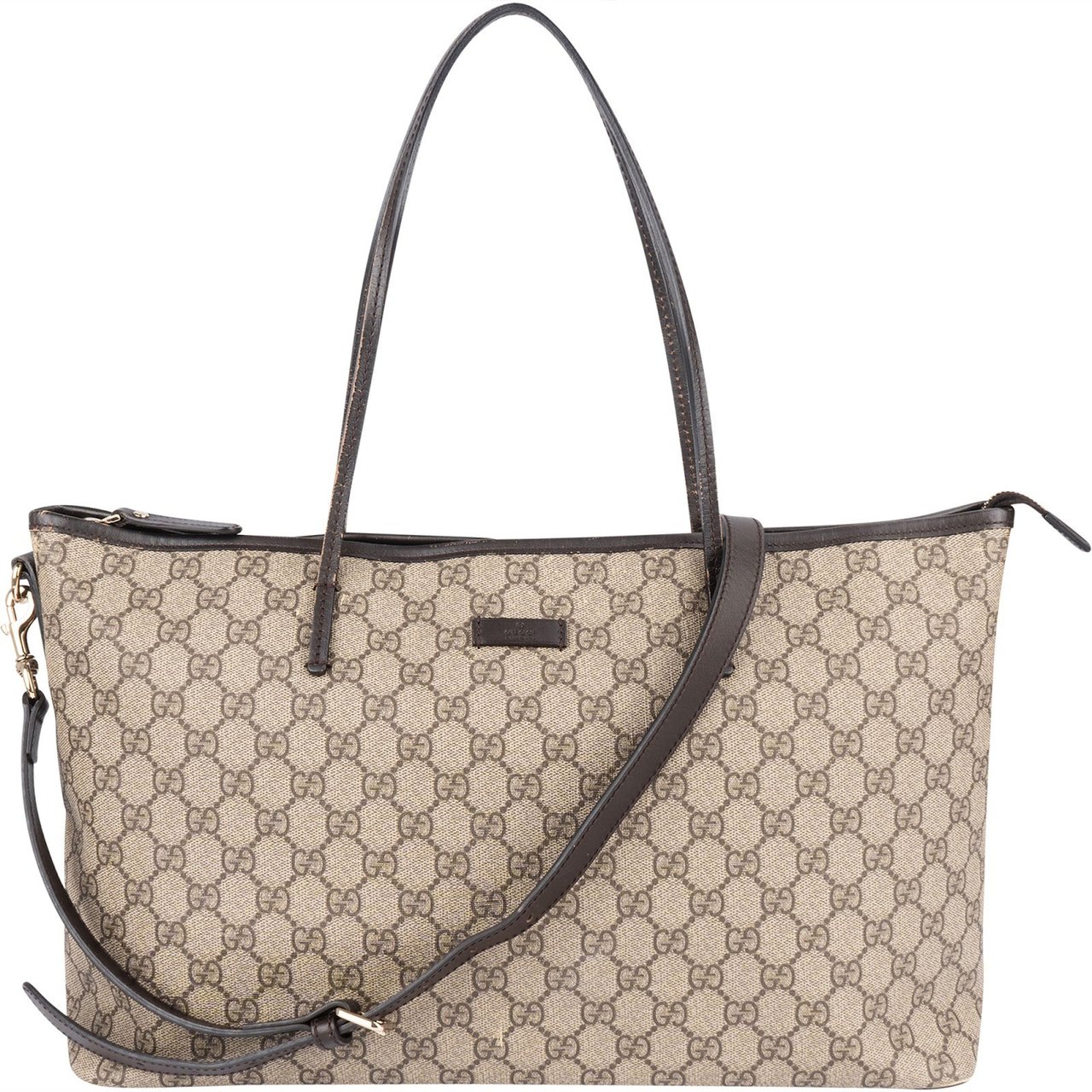 Gucci Gucci Monogram GG Supreme Canvas Tote Handbag Beige
