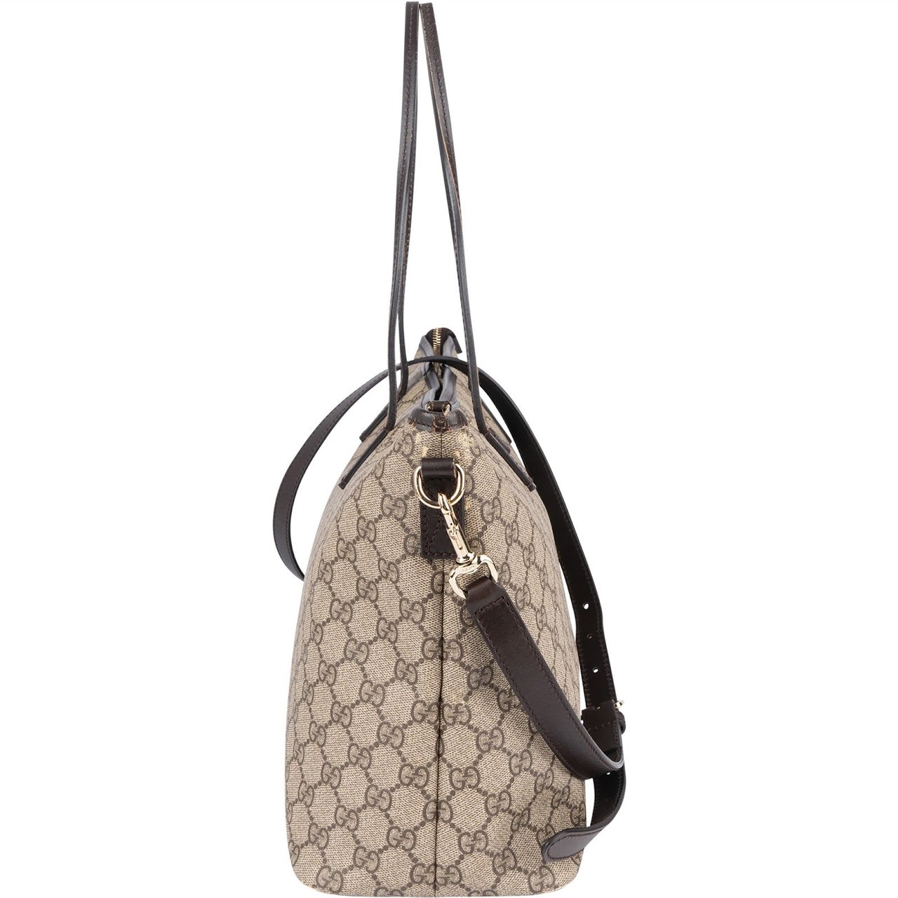 Gucci Gucci Monogram GG Supreme Canvas Tote Handbag Beige