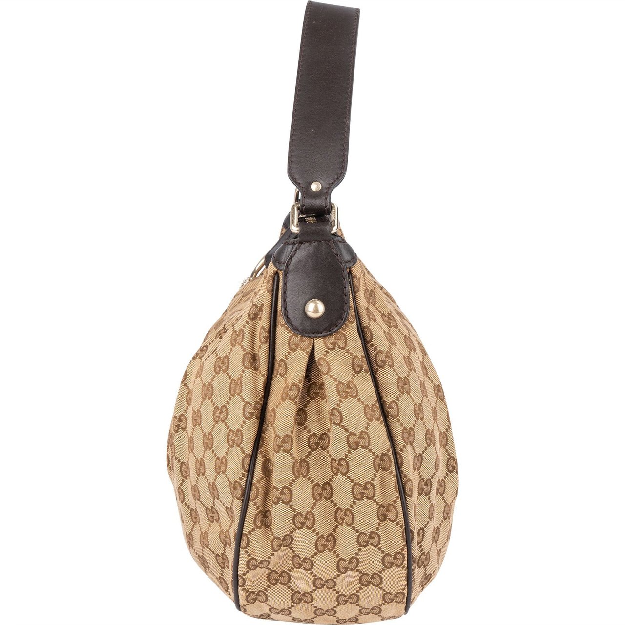 Gucci Gucci Monogram GG Sukey Hobo Handbag Beige