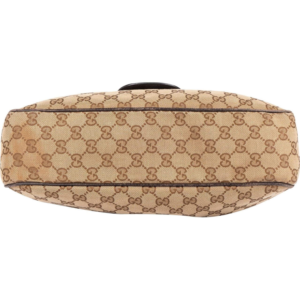 Gucci Gucci Monogram GG Dressage Shelly Crossbody Bag Bruin