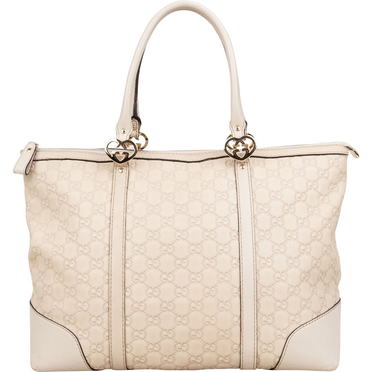Gucci Guccissima Leather Lovely Heart Tote Handbag Divers