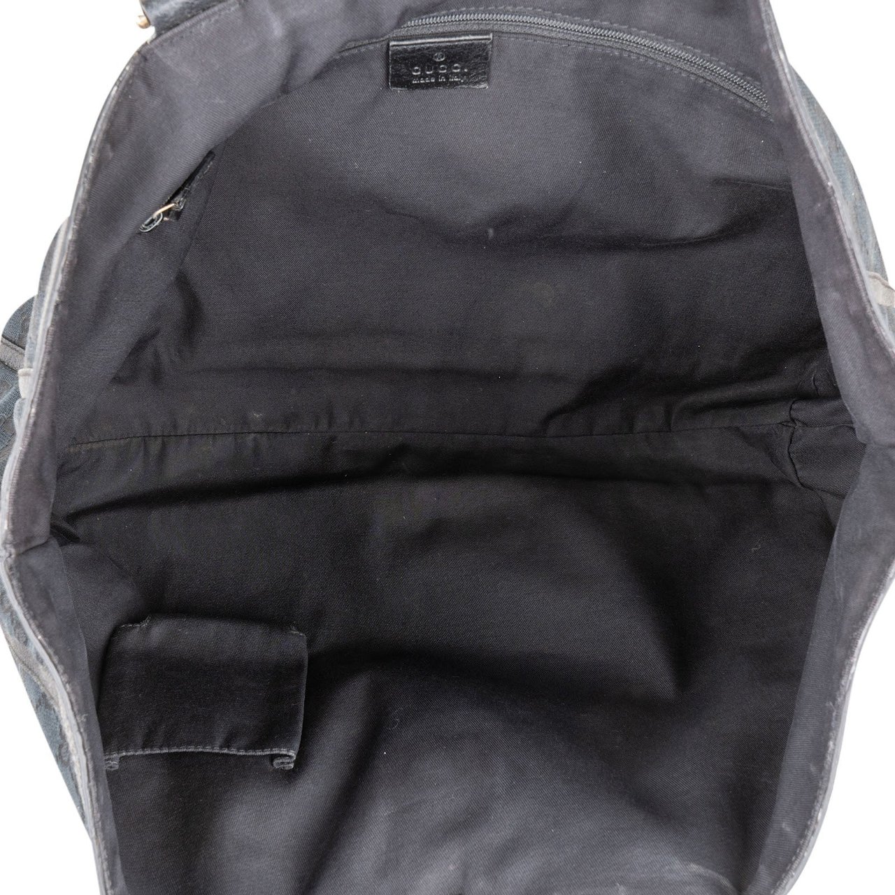 Gucci Gucci Monogram GG Canvas Abbey D-Ring Handbag Zwart