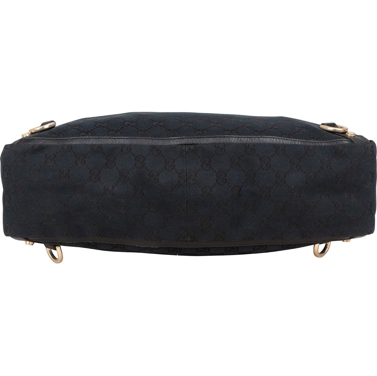 Gucci Gucci Monogram GG Canvas Abbey D-Ring Handbag Zwart