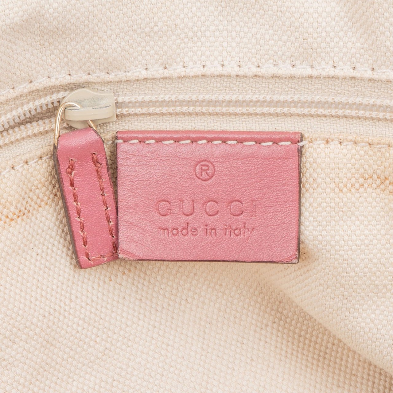 Gucci Gucci Monogram GG Canvas Sukey Handbag Beige
