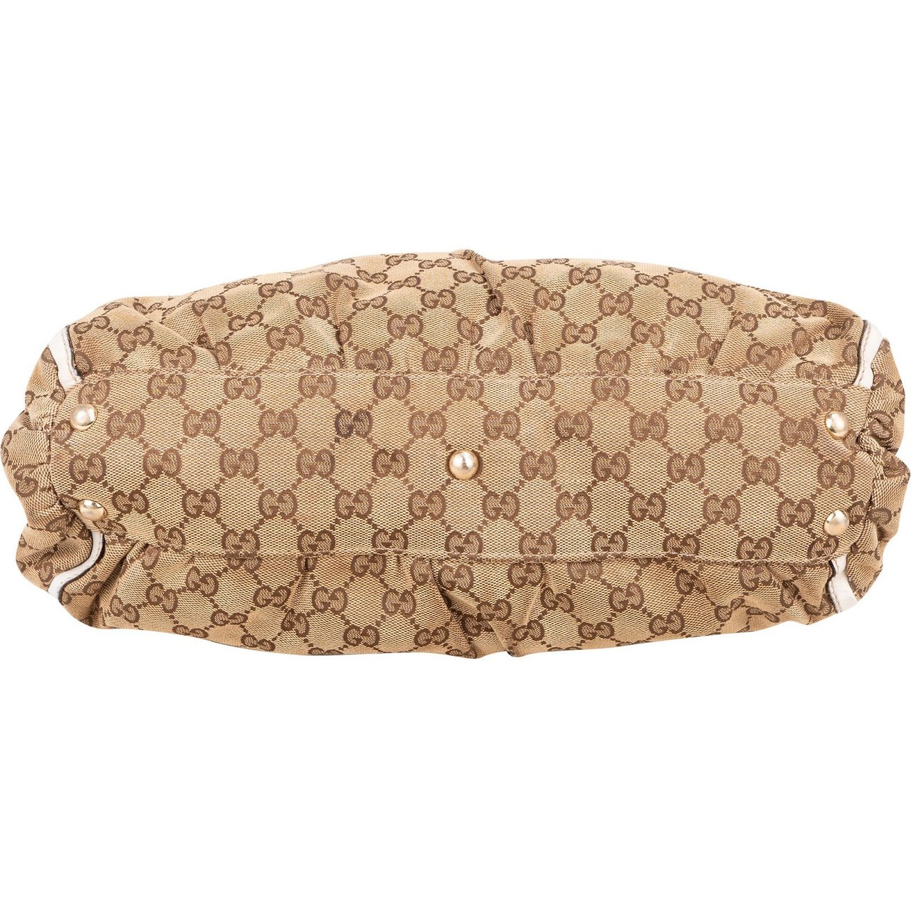 Gucci Gucci Monogram GG Canvas Abbey D-Ring Tote Shoulder Bag Beige