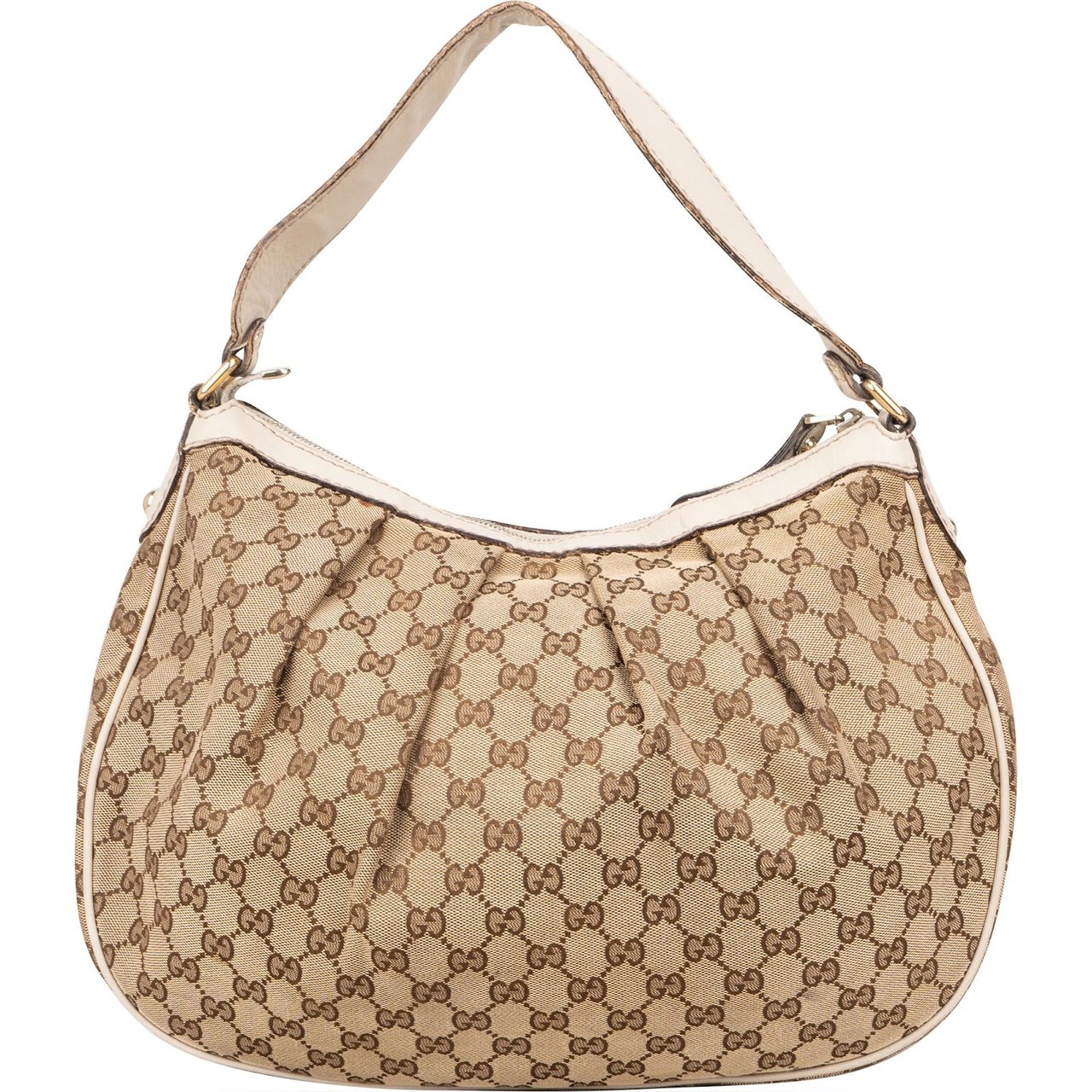 Gucci Gucci Monogram GG Sukey Hobo Shoulder Bag Bruin
