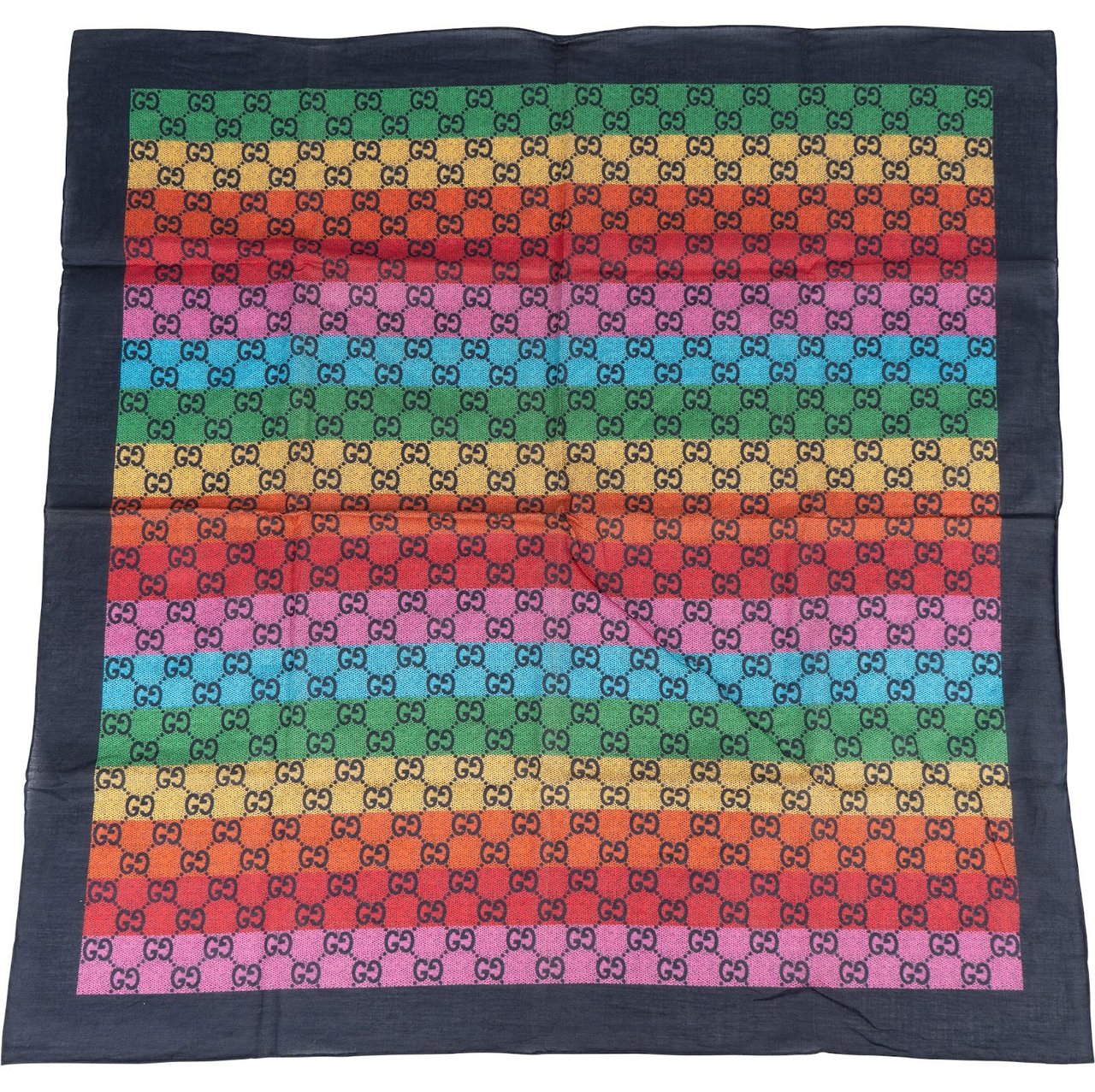 Gucci Gucci Monogram GG Rainbow Print Schal Scarf (70) Divers
