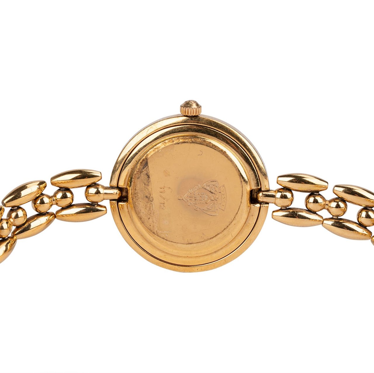 Gucci Gucci Gold Tone Change Bezel 11/12 Women Watch Goud