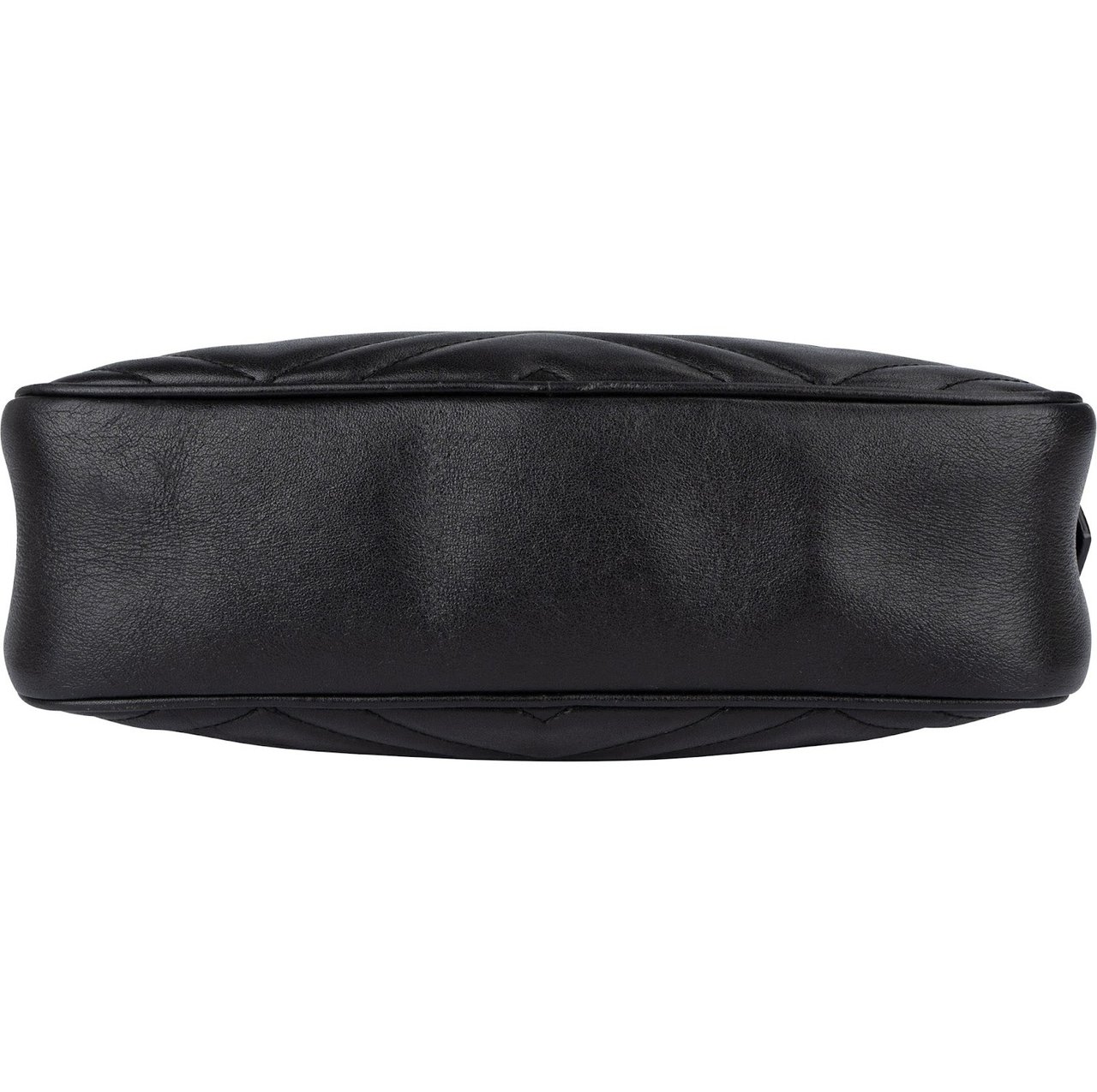 Gucci Gucci Quilted Leather GG Marmont Crossbody Bag Zwart