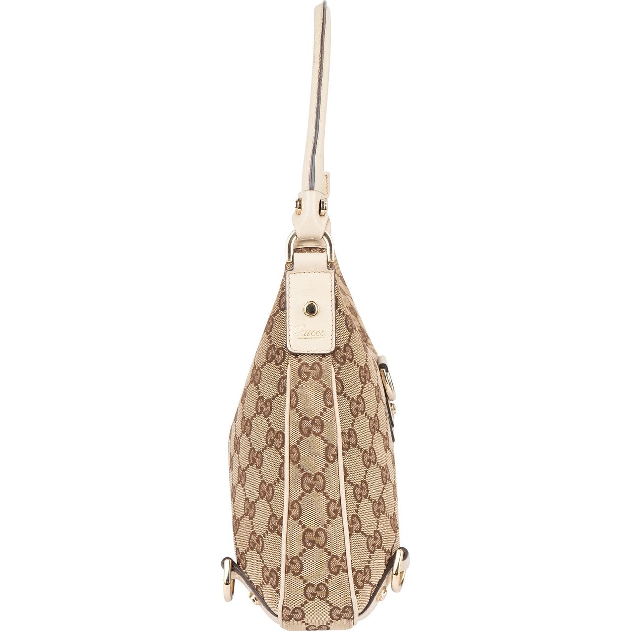 Gucci Monogram GG Canvas Abbey D-Ring Shoulder Bag Beige