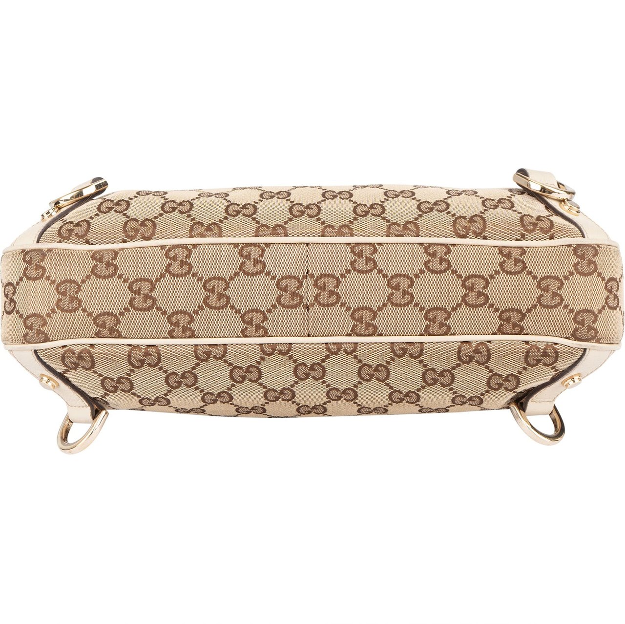 Gucci Monogram GG Canvas Abbey D-Ring Shoulder Bag Beige