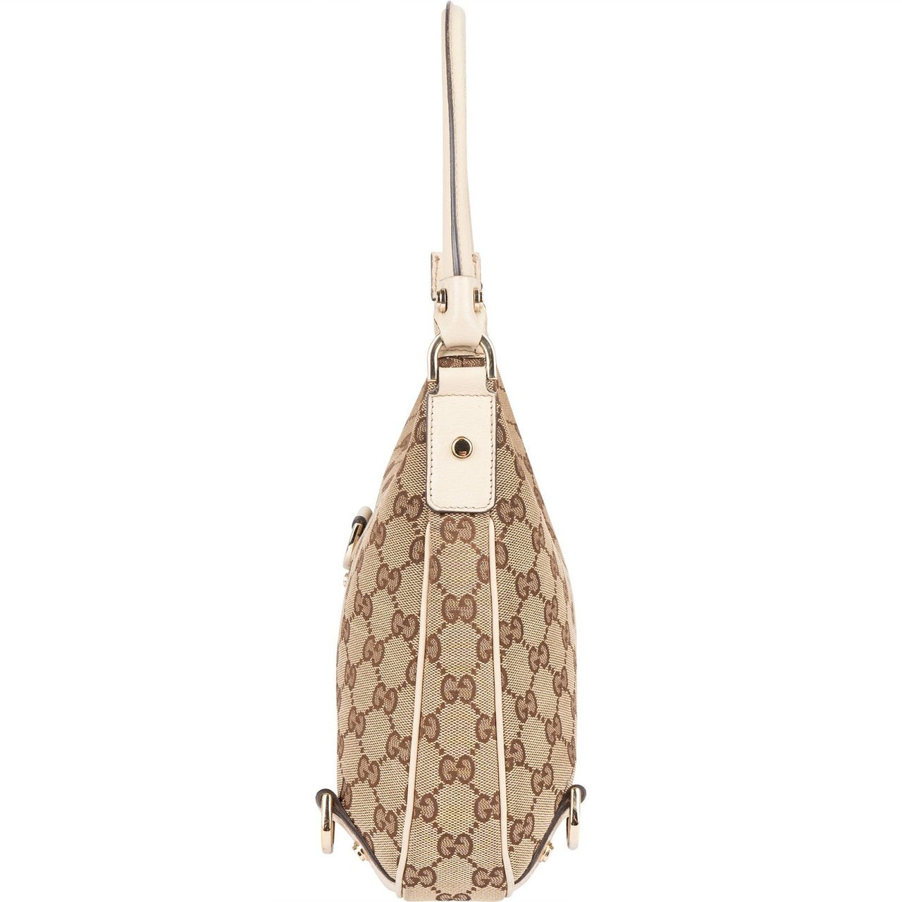 Gucci Monogram GG Canvas Abbey D-Ring Shoulder Bag Beige