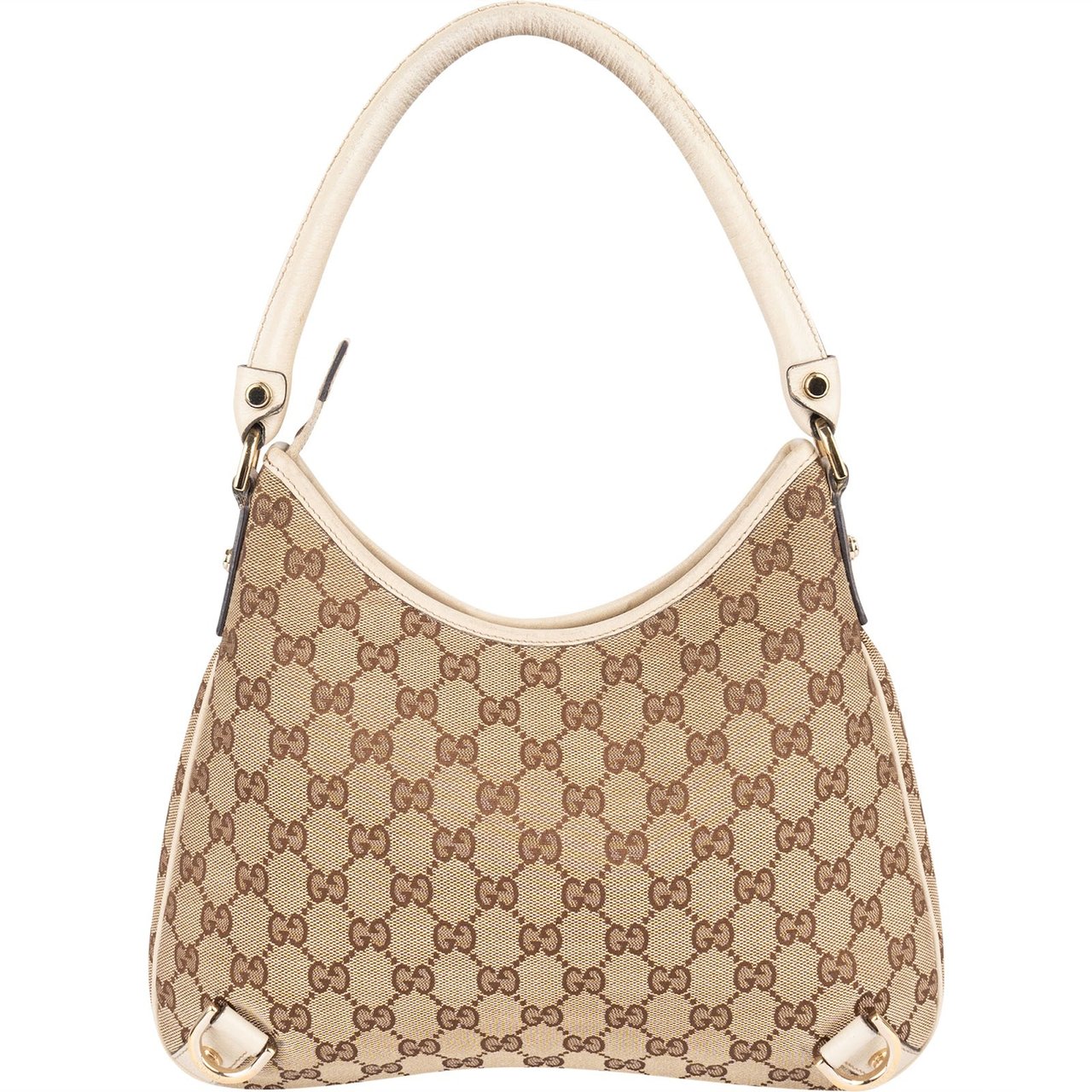 Gucci Monogram GG Canvas Abbey D-Ring Shoulder Bag Beige