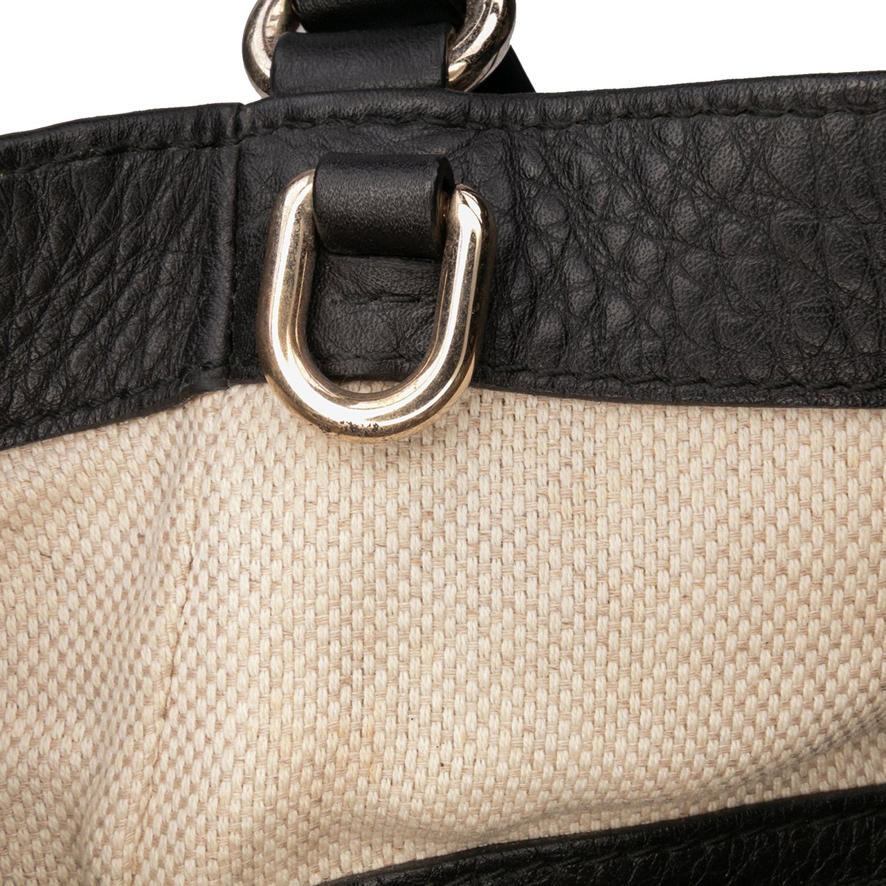 Gucci Small Leather Soho Satchel Zwart