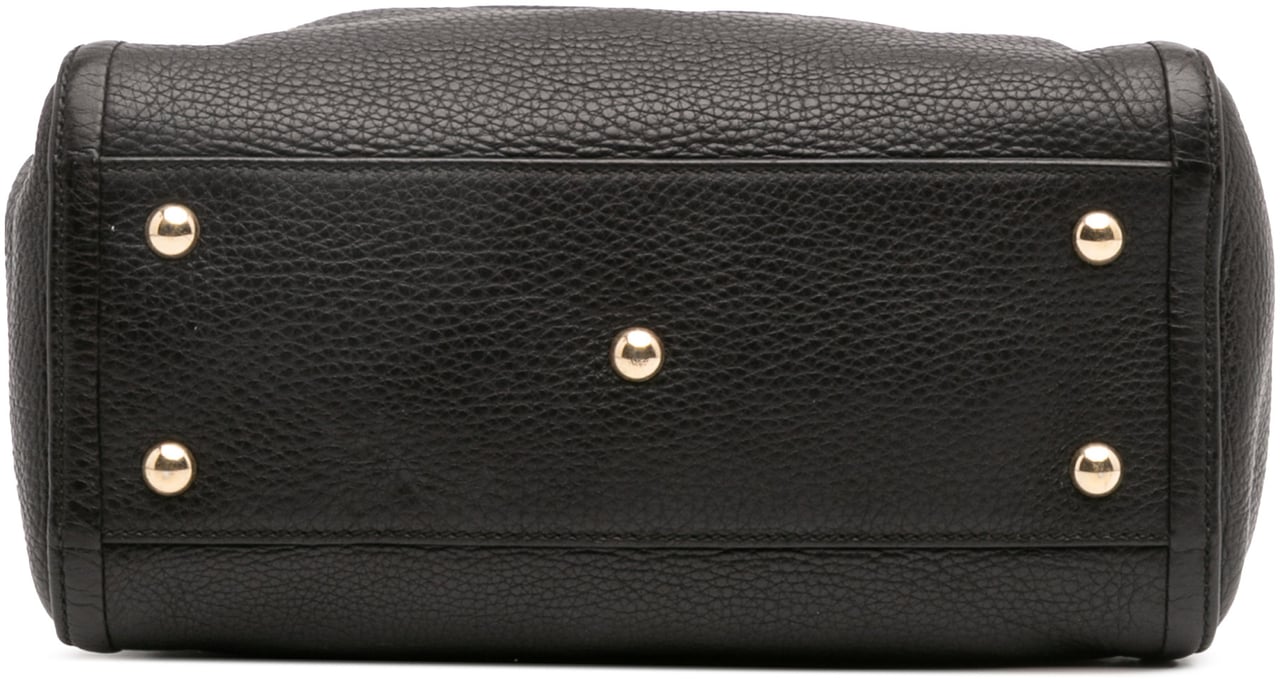 Gucci Small Leather Soho Satchel Zwart