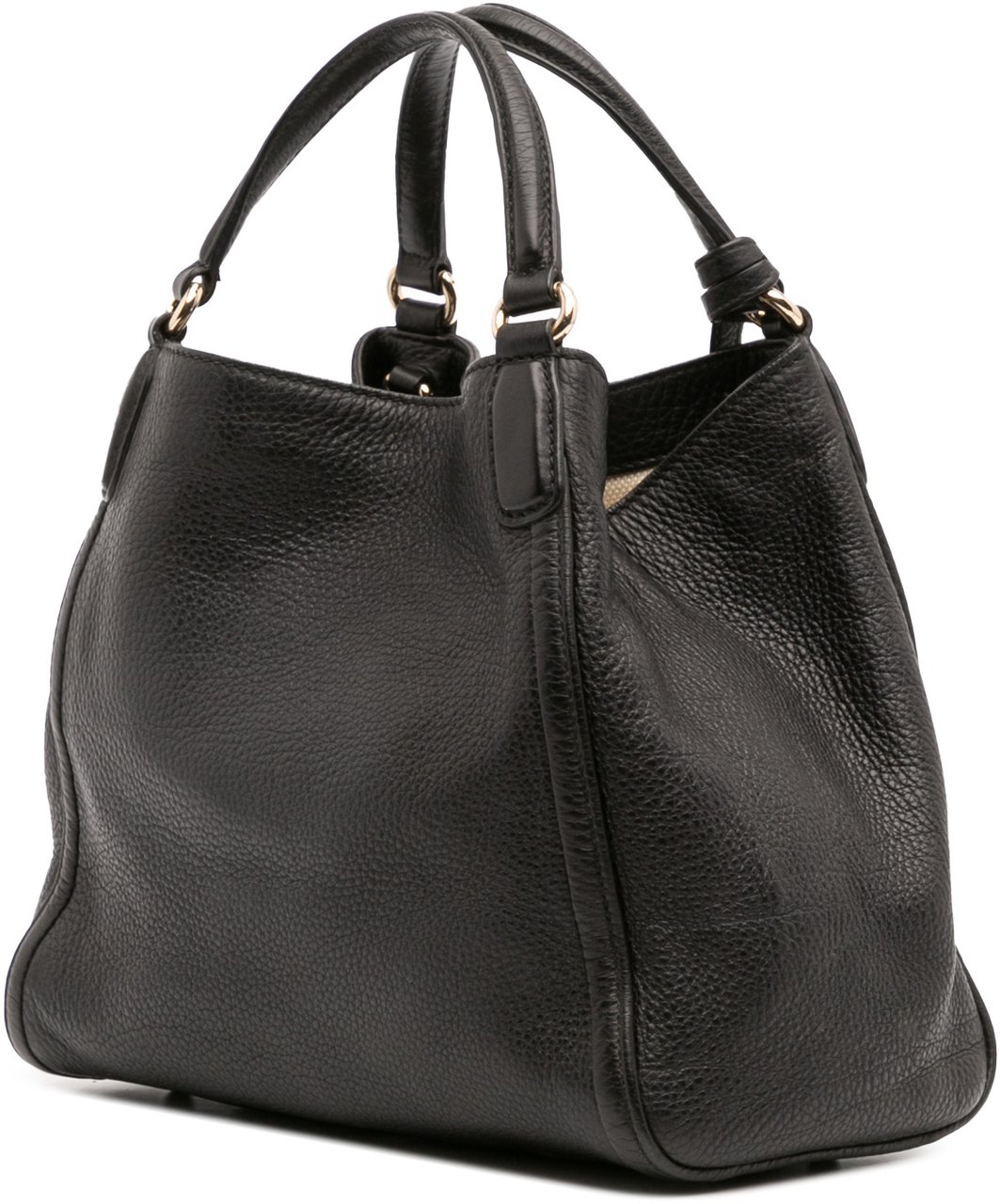 Gucci Small Leather Soho Satchel Zwart