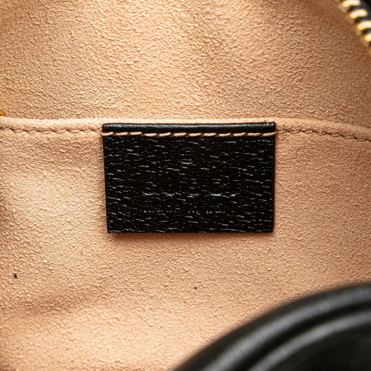 Gucci Mini Leather Ophidia Crossbody Zwart