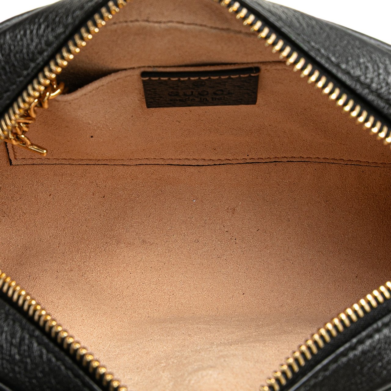 Gucci Mini Leather Ophidia Crossbody Zwart