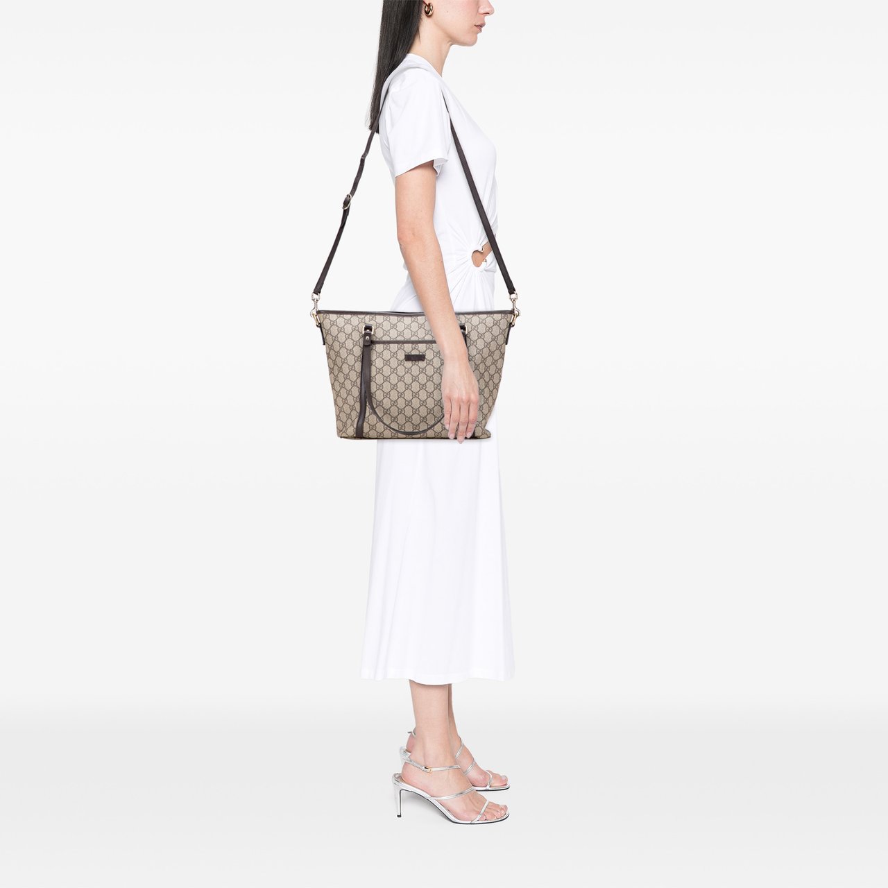 Gucci GG Supreme Joy Convertible Tote Bruin