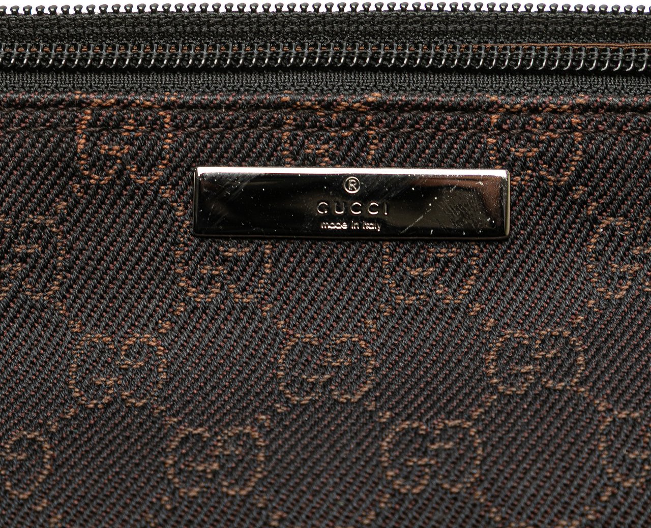Gucci GG Denim Boat Bruin