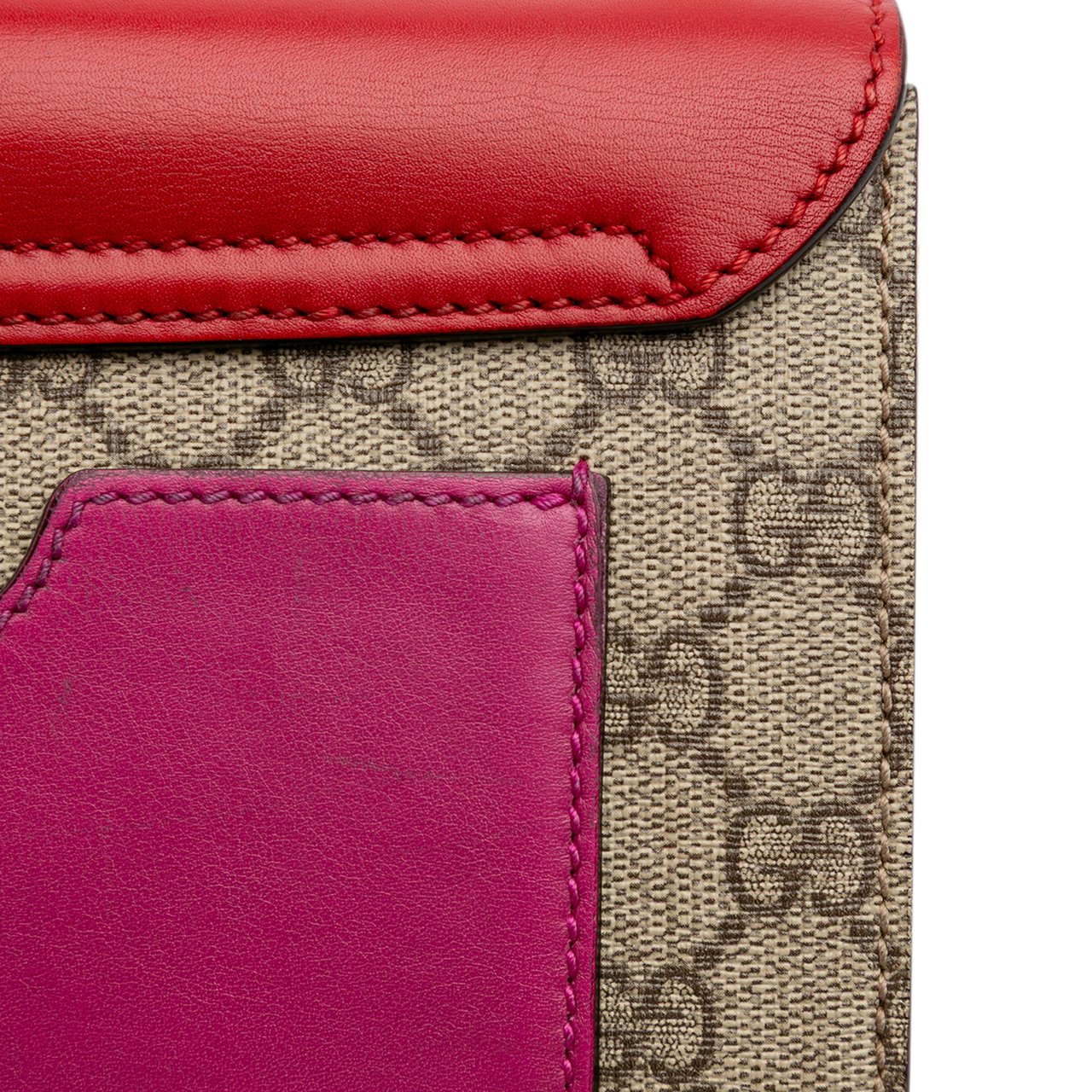 Gucci Small GG Supreme Padlock Crossbody Bruin