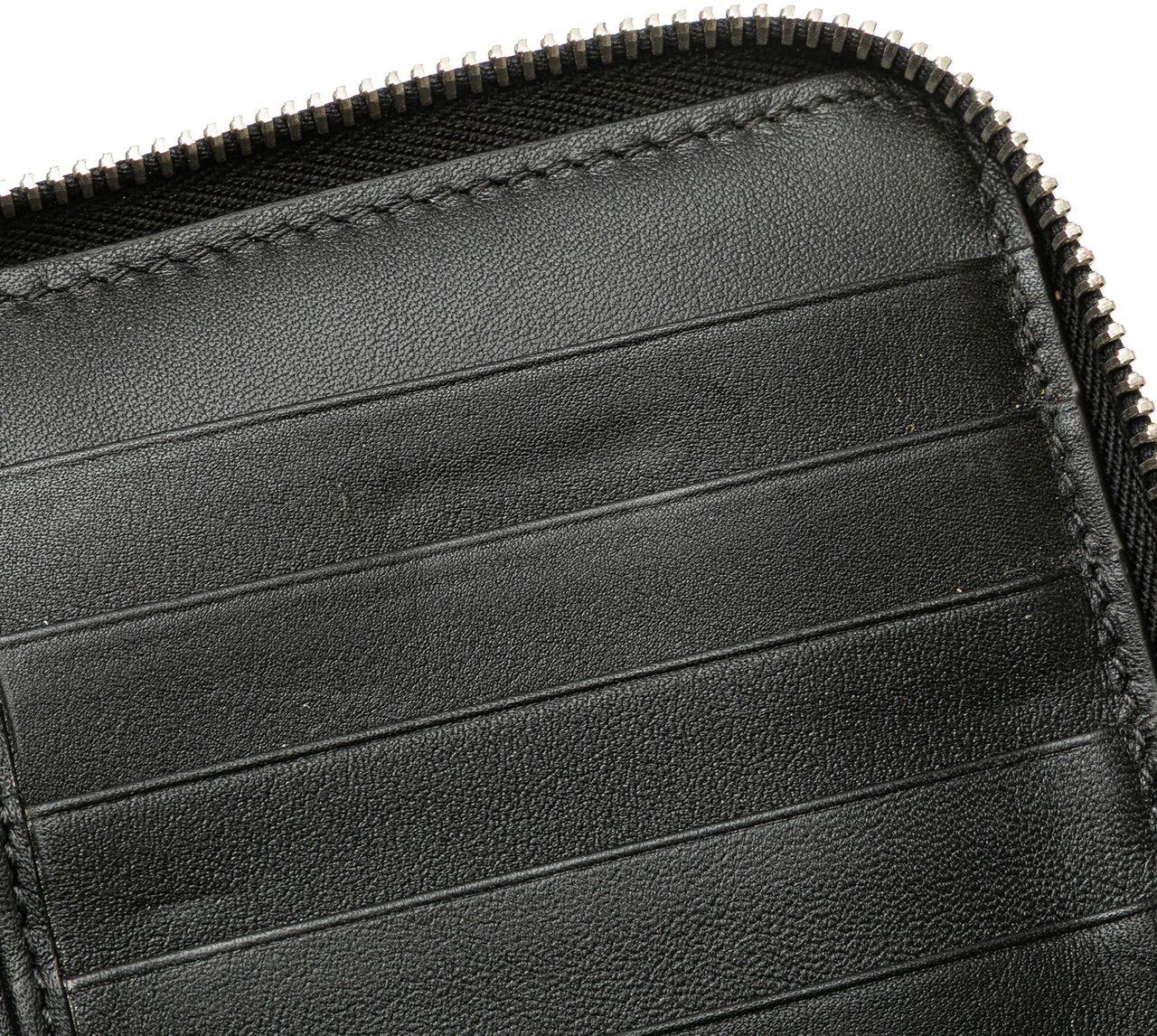 Gucci Microguccissima Zip Around Long Wallet Zwart
