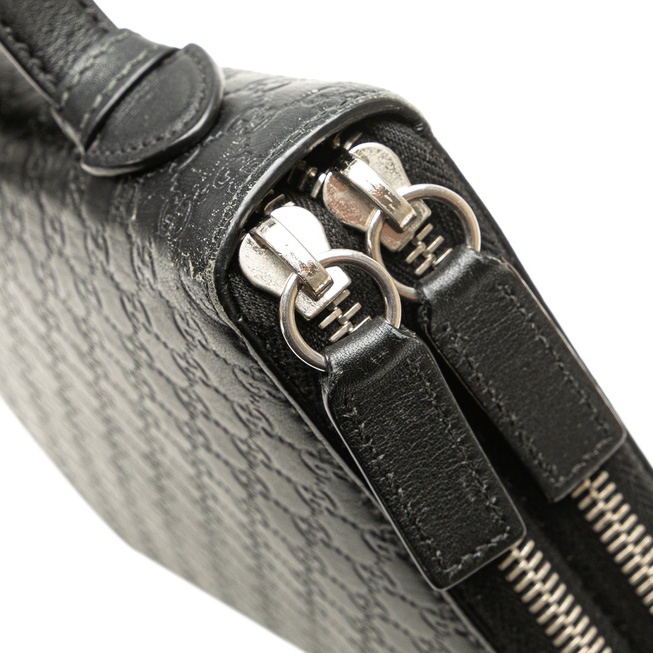 Gucci Microguccissima Zip Around Long Wallet Zwart