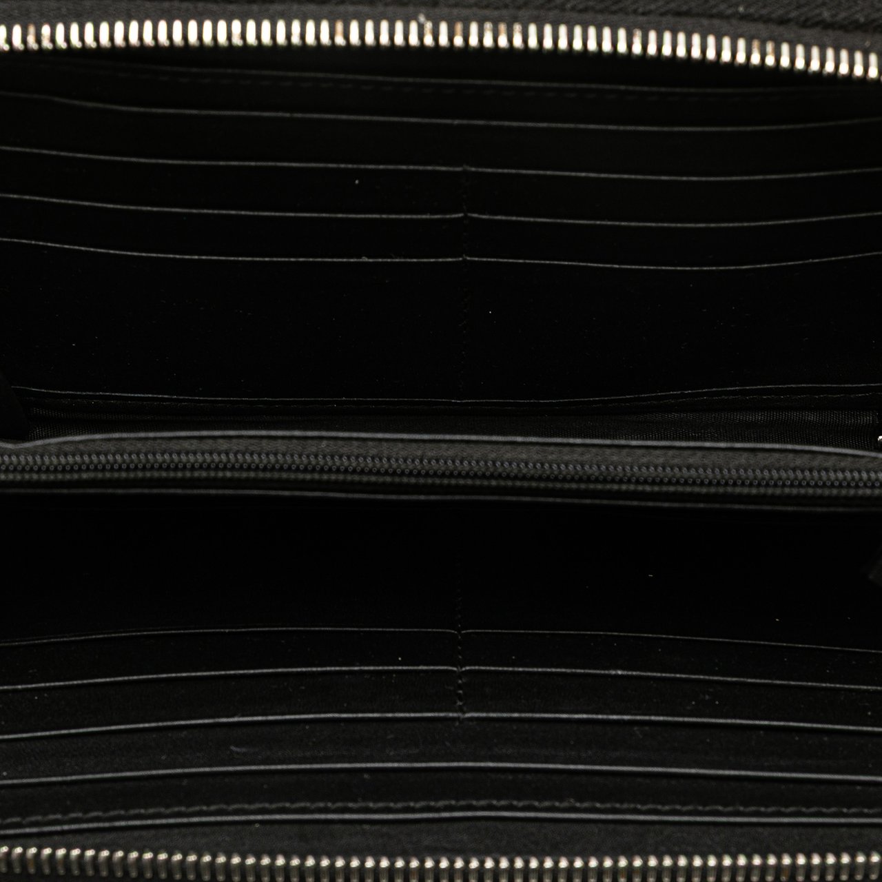 Gucci Microguccissima Zip Around Long Wallet Zwart