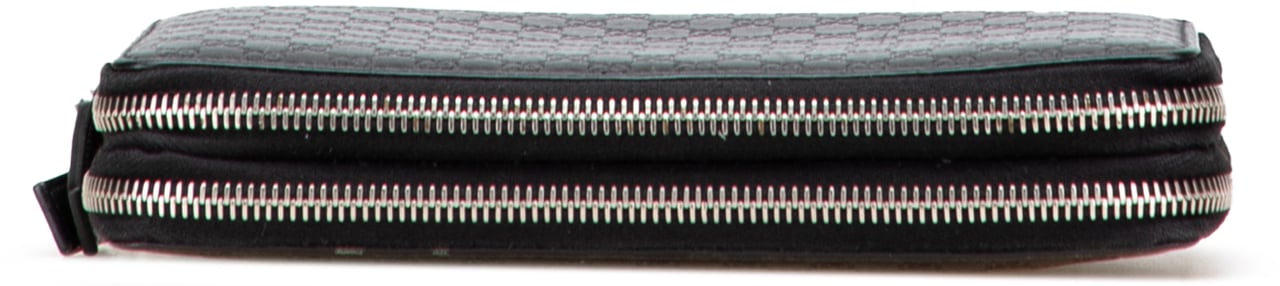 Gucci Microguccissima Zip Around Long Wallet Zwart