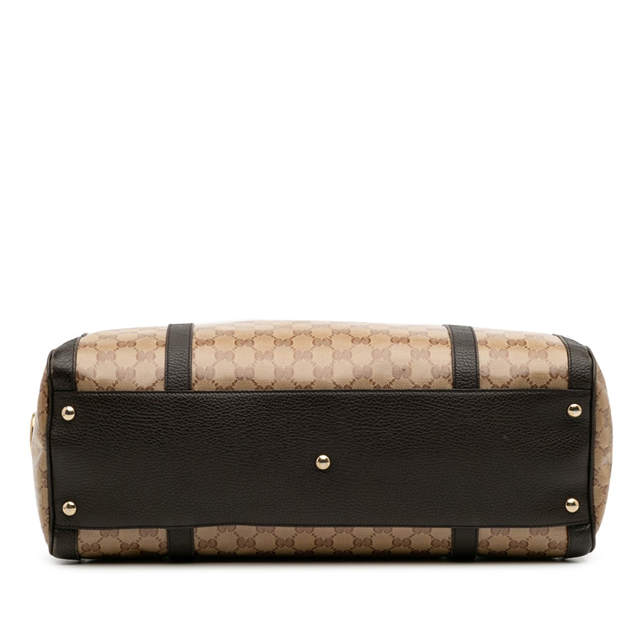 Gucci Large GG Crystal Duchessa Boston Bag Bruin