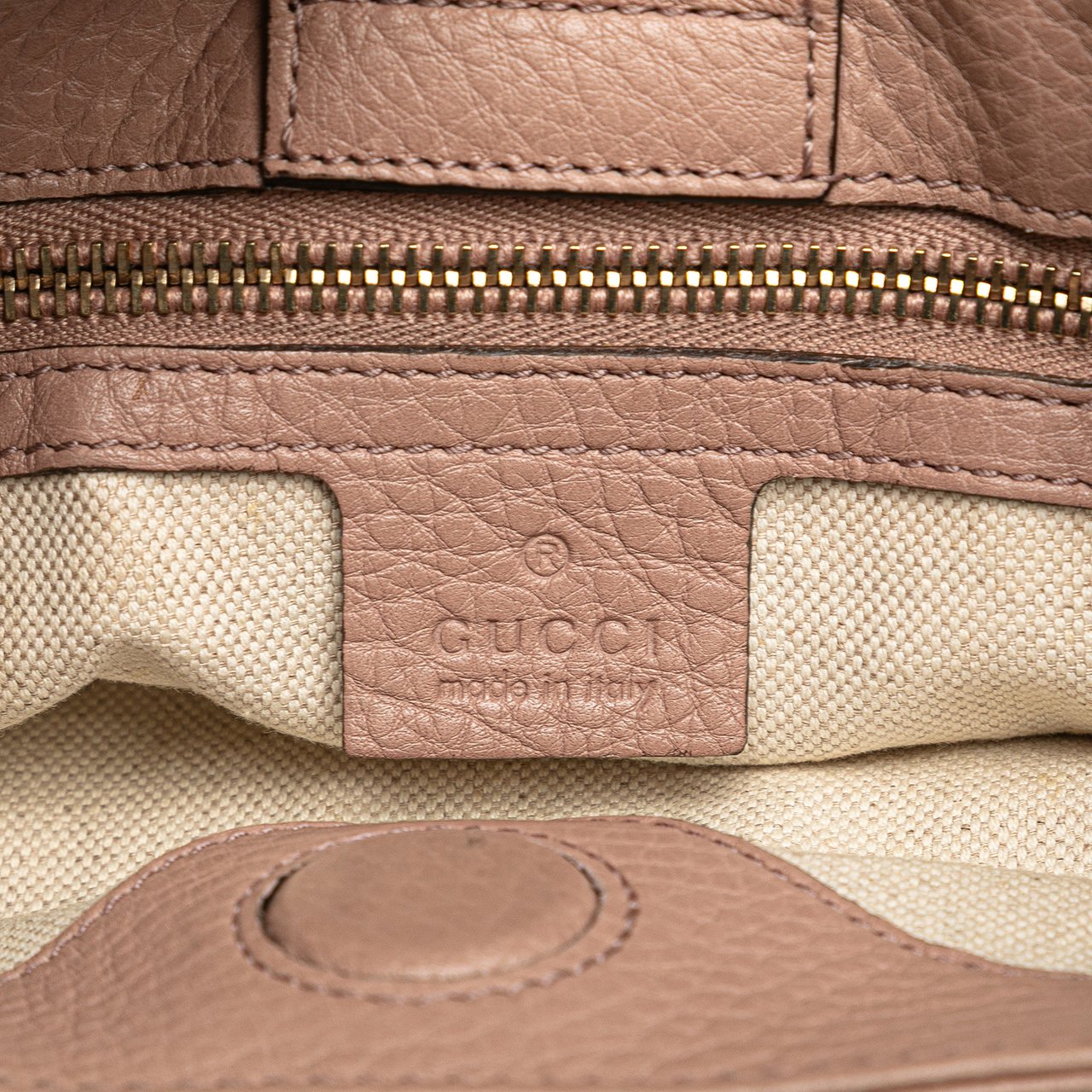 Gucci Small Calfskin Bamboo Shopper Satchel Roze