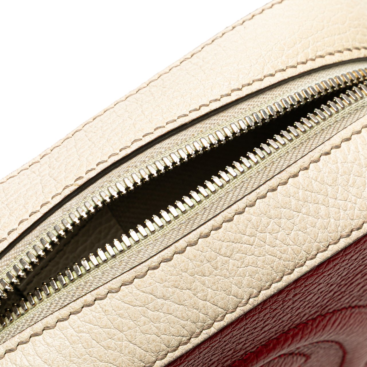 Gucci Small Tricolor Leather Soho Disco Crossbody Rood